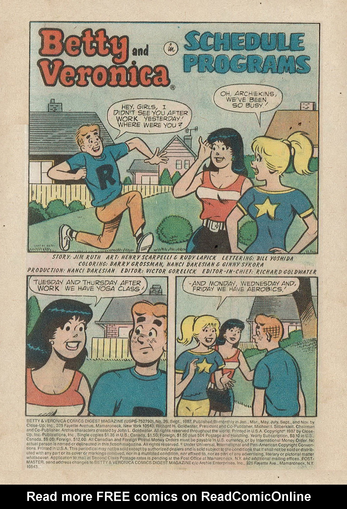 Read online Betty and Veronica Digest Magazine comic -  Issue #26 - 3