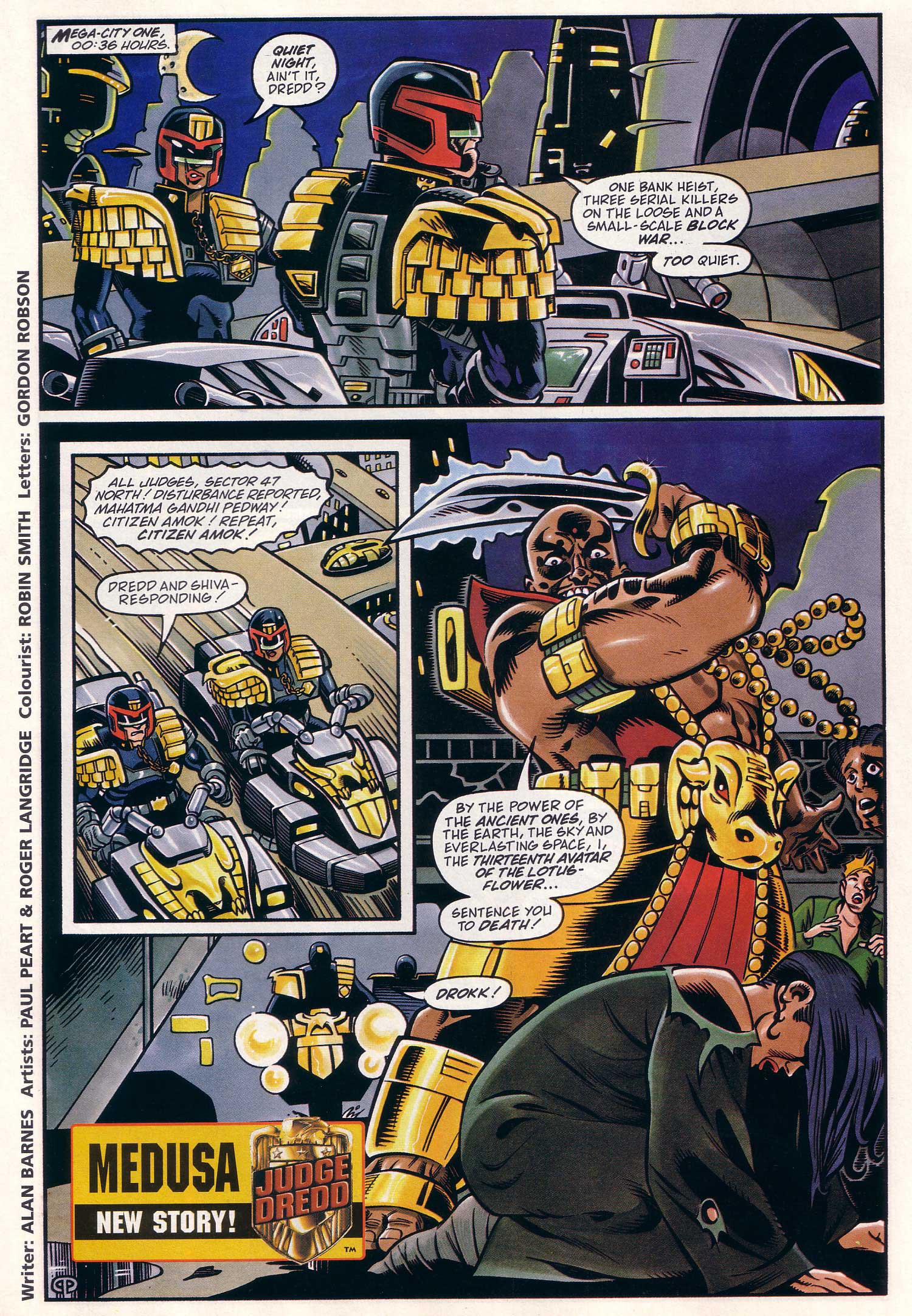 Read online Judge Dredd Lawman of the Future comic -  Issue #19 - 25