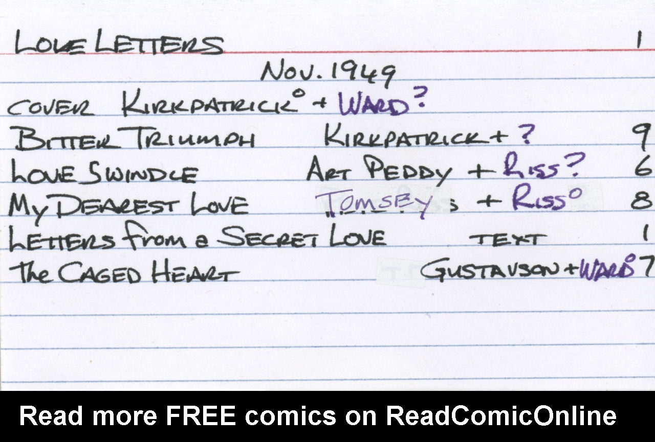 Read online Love Letters comic -  Issue #1 - 37