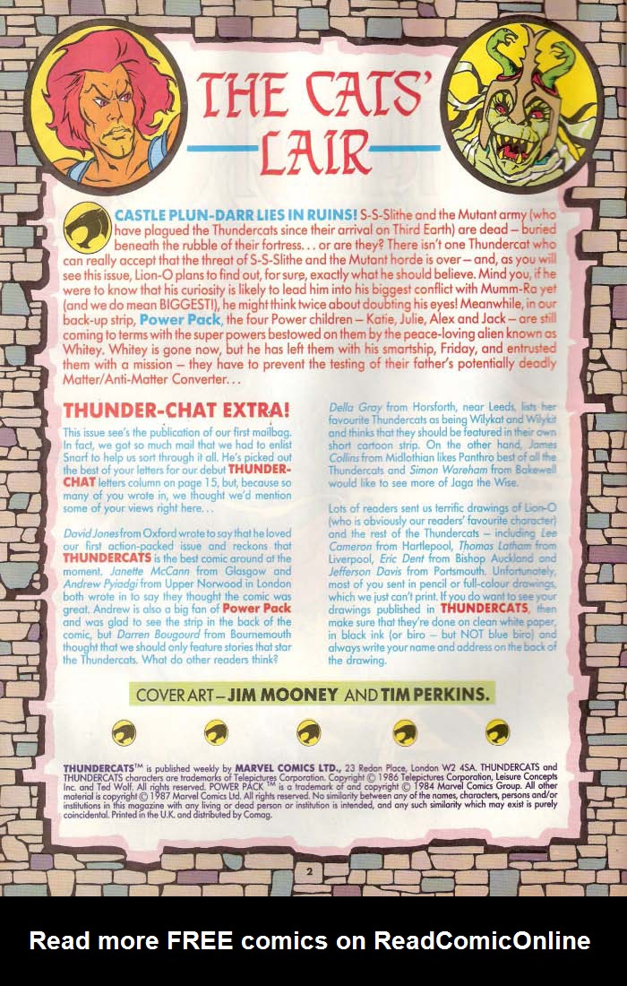 Read online ThunderCats (1987) comic -  Issue #7 - 2