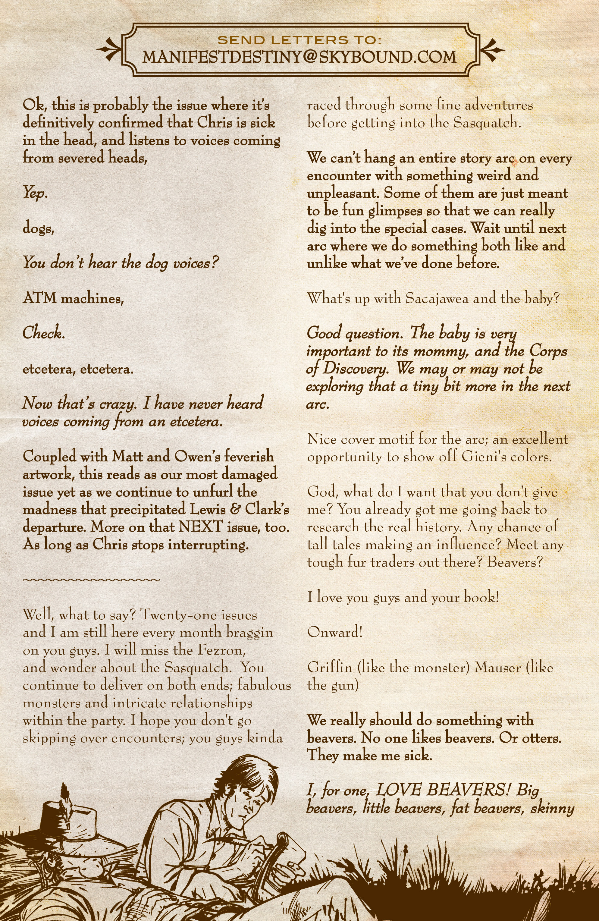 Read online Manifest Destiny comic -  Issue #23 - 22