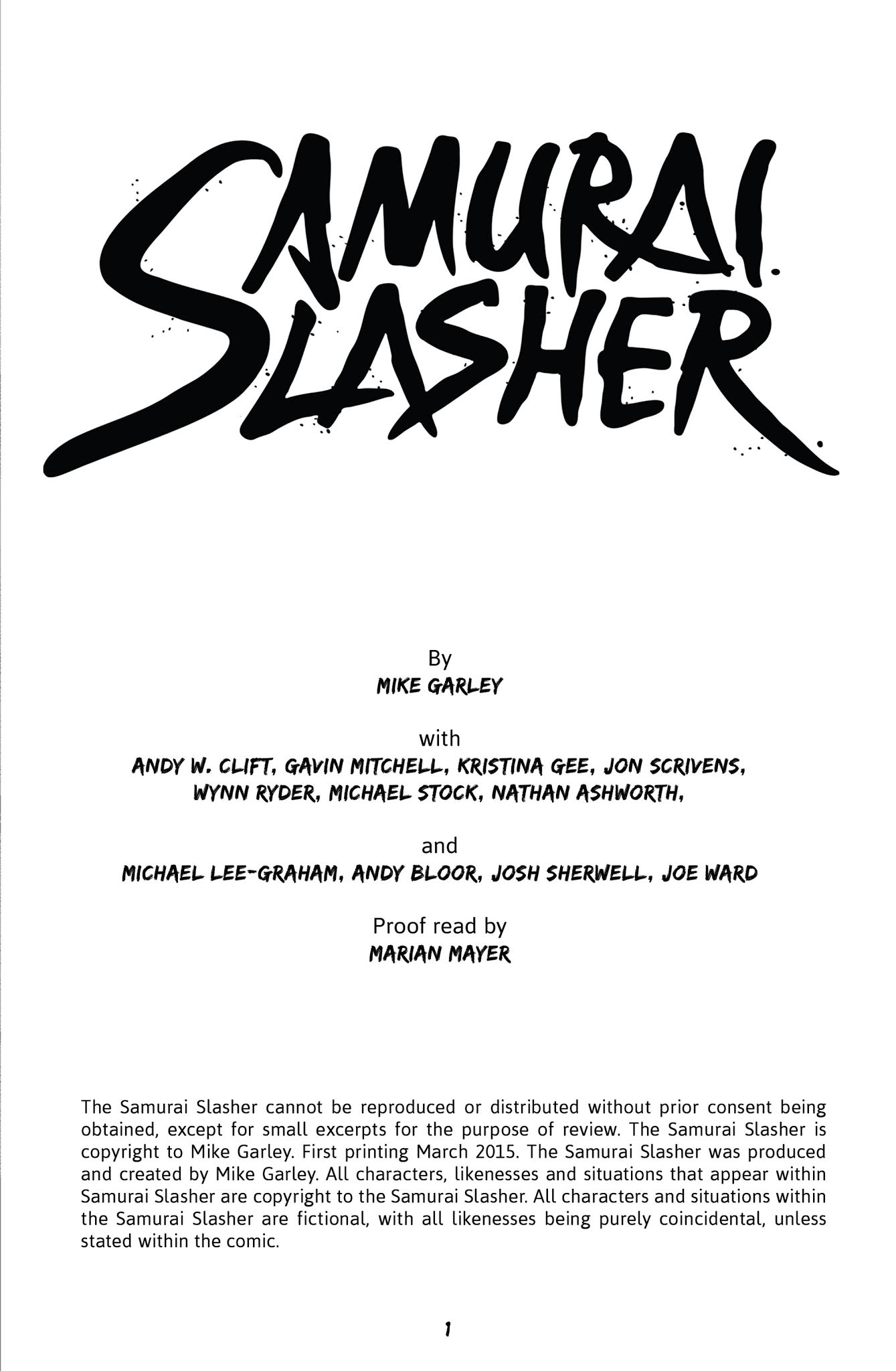 Read online Samurai Slasher comic -  Issue # TPB 1 - 3