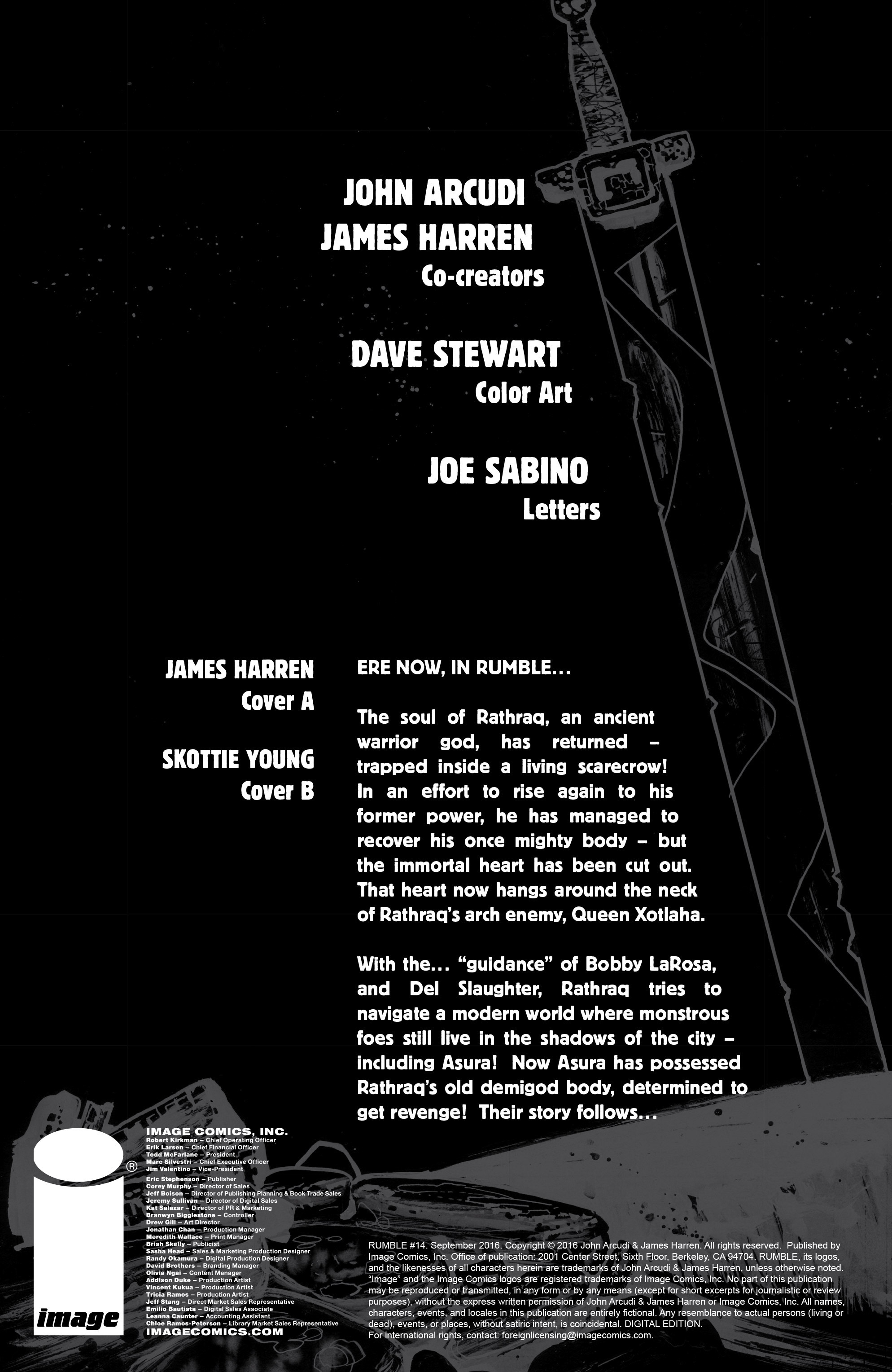 Read online Rumble comic -  Issue #14 - 2