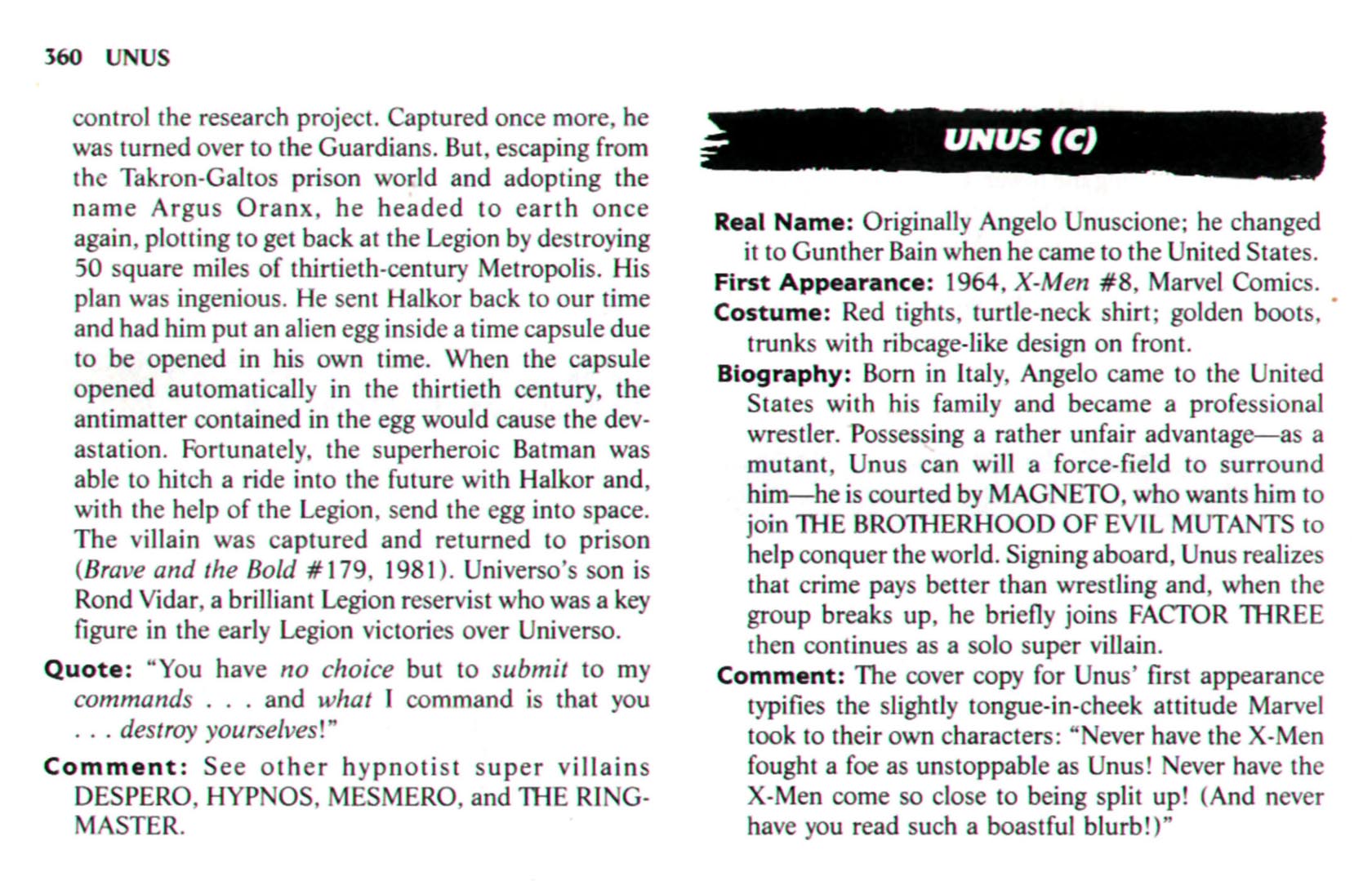 Read online The Encyclopedia of Super Villains comic -  Issue # TPB (Part 2) - 151