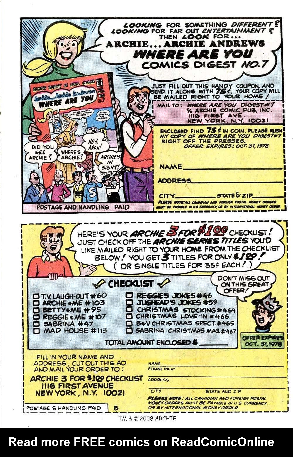 Read online Jughead (1965) comic -  Issue #278 - 27