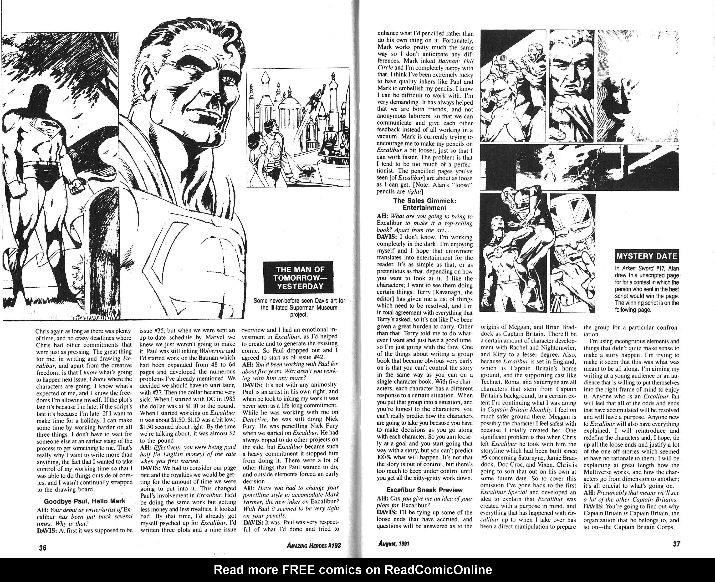 Read online Amazing Heroes comic -  Issue #193 - 19