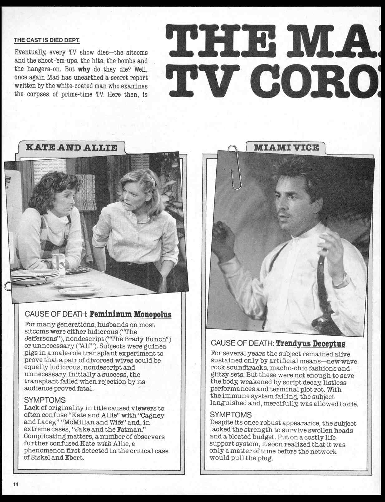 Read online MAD comic -  Issue #294 - 16