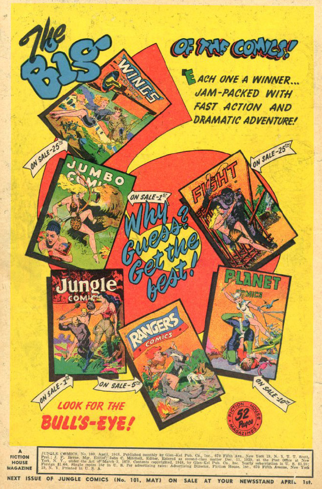 Read online Jungle Comics comic -  Issue #100 - 2