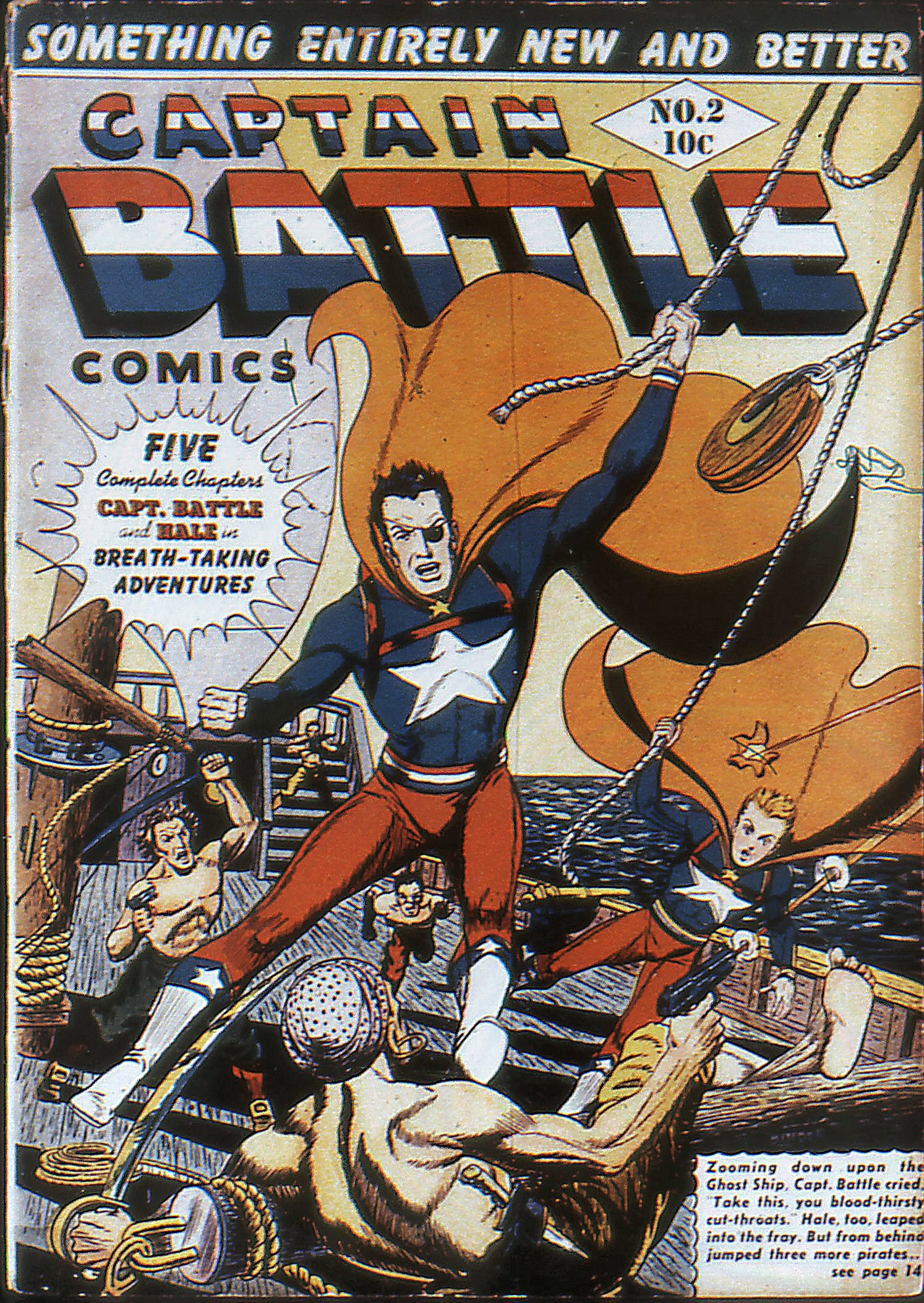 Read online Captain Battle Comics comic -  Issue #2 - 1