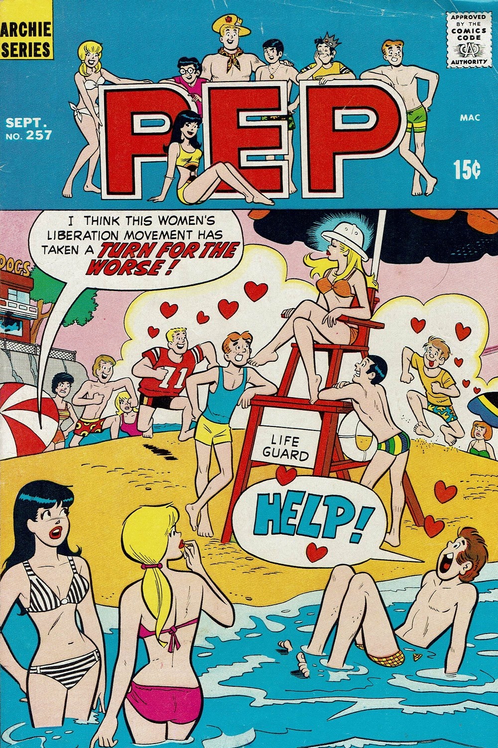 Read online Pep Comics comic -  Issue #257 - 1