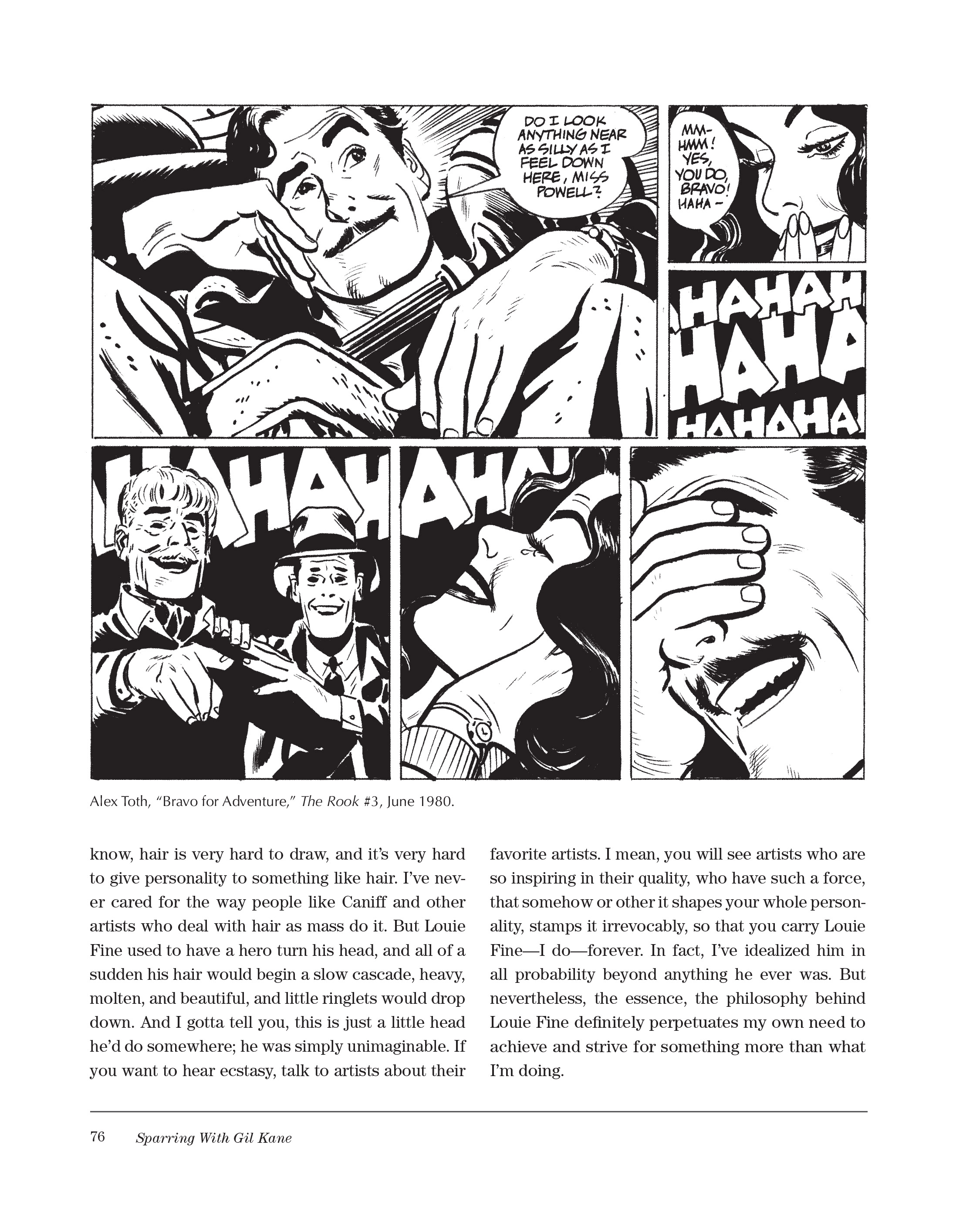 Read online Sparring With Gil Kane: Colloquies On Comic Art and Aesthetics comic -  Issue # TPB (Part 1) - 76