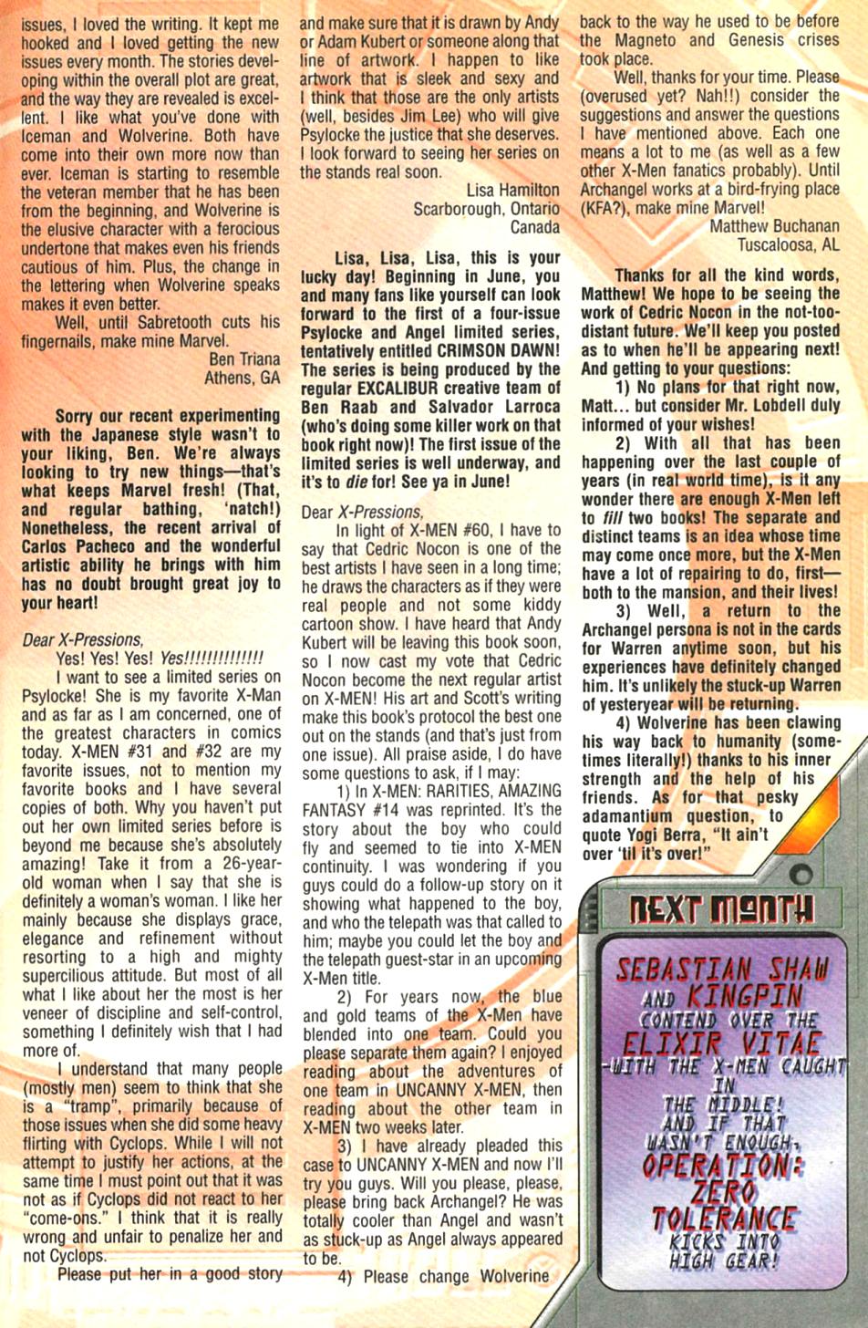 Read online X-Men (1991) comic -  Issue #63 - 23