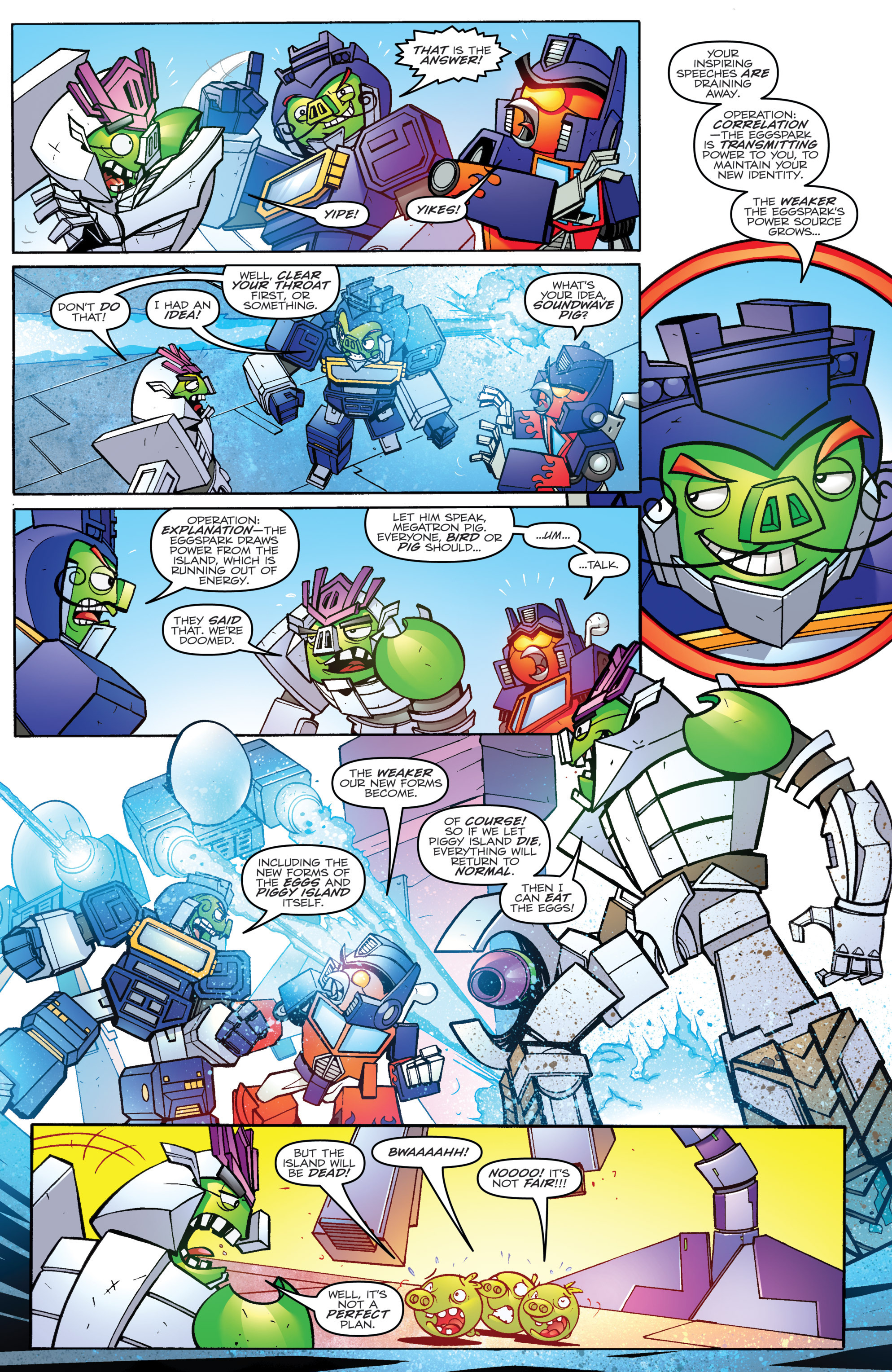 Read online Angry Birds Transformers comic -  Issue #4 - 4