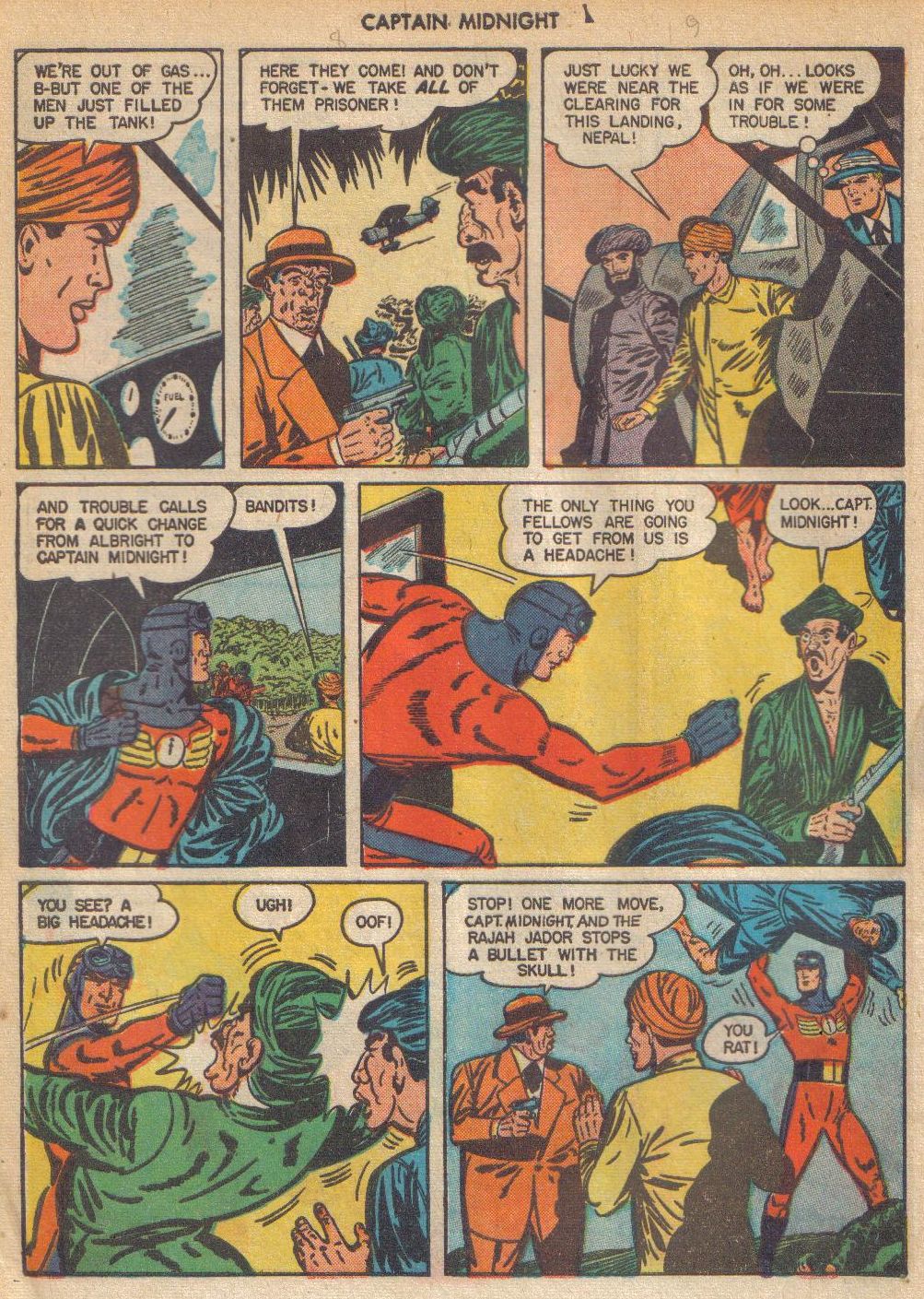 Read online Captain Midnight (1942) comic -  Issue #42 - 44