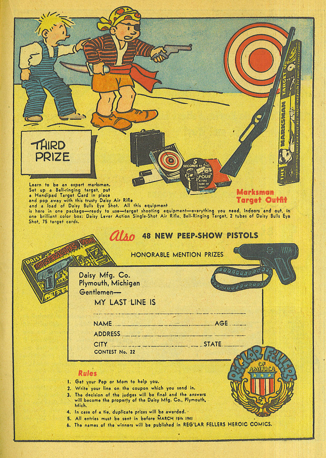 Read online Reg'lar Fellers Heroic Comics comic -  Issue #5 - 36