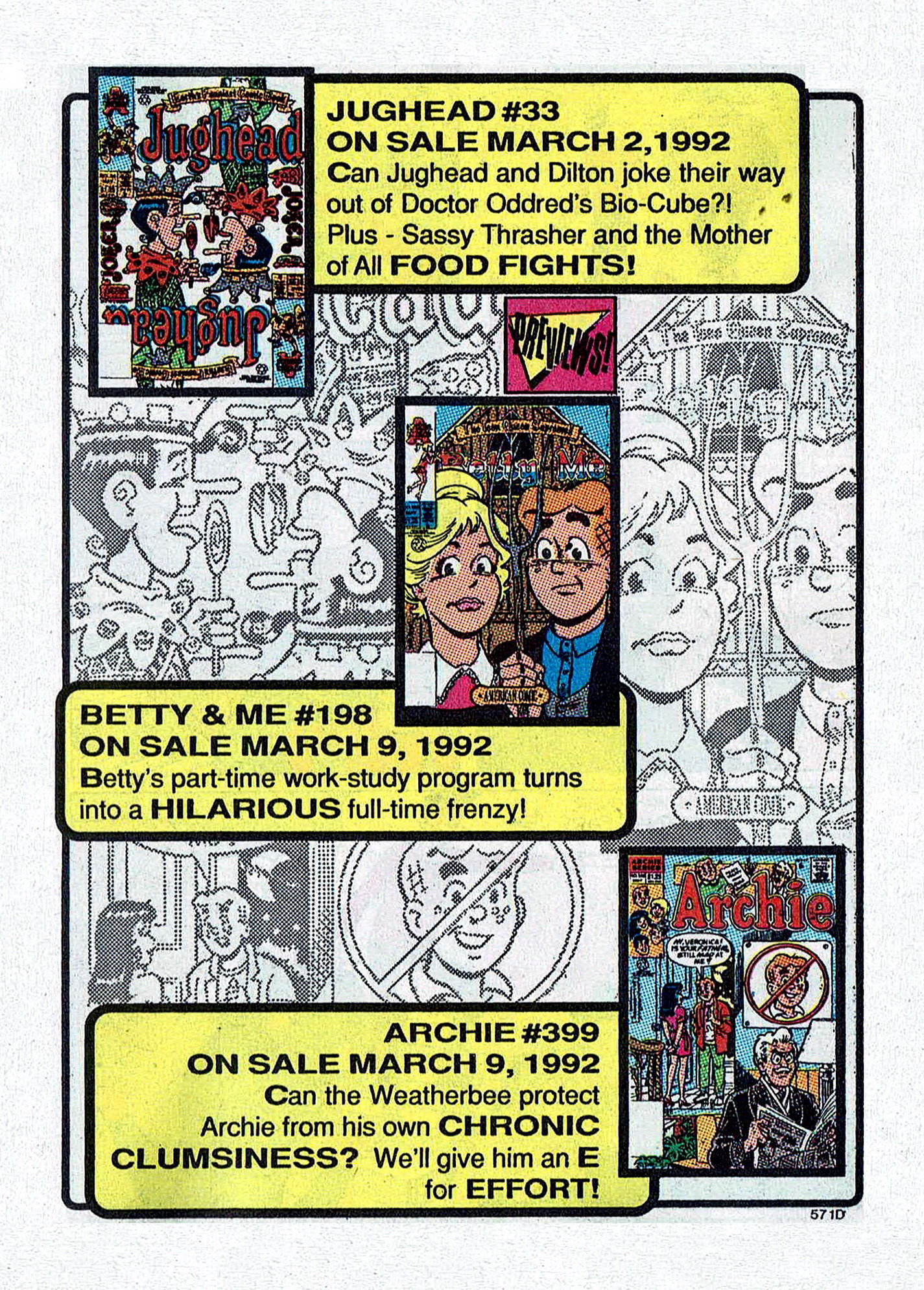 Read online Jughead Jones Comics Digest comic -  Issue #75 - 115