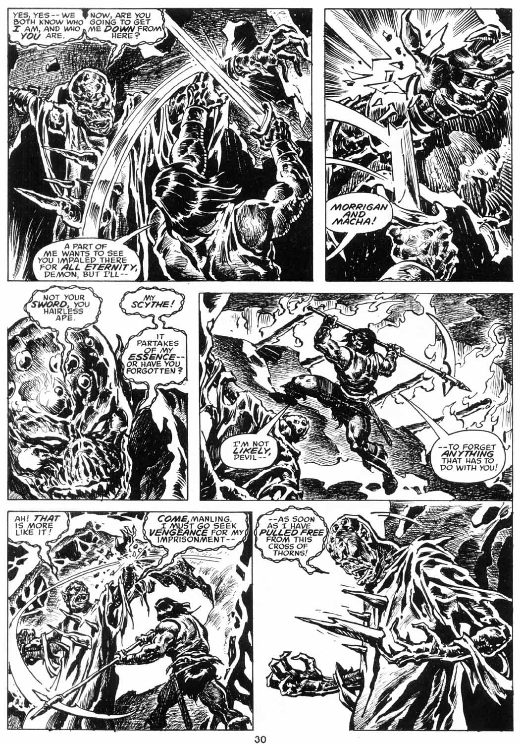 Read online The Savage Sword Of Conan comic -  Issue #206 - 31