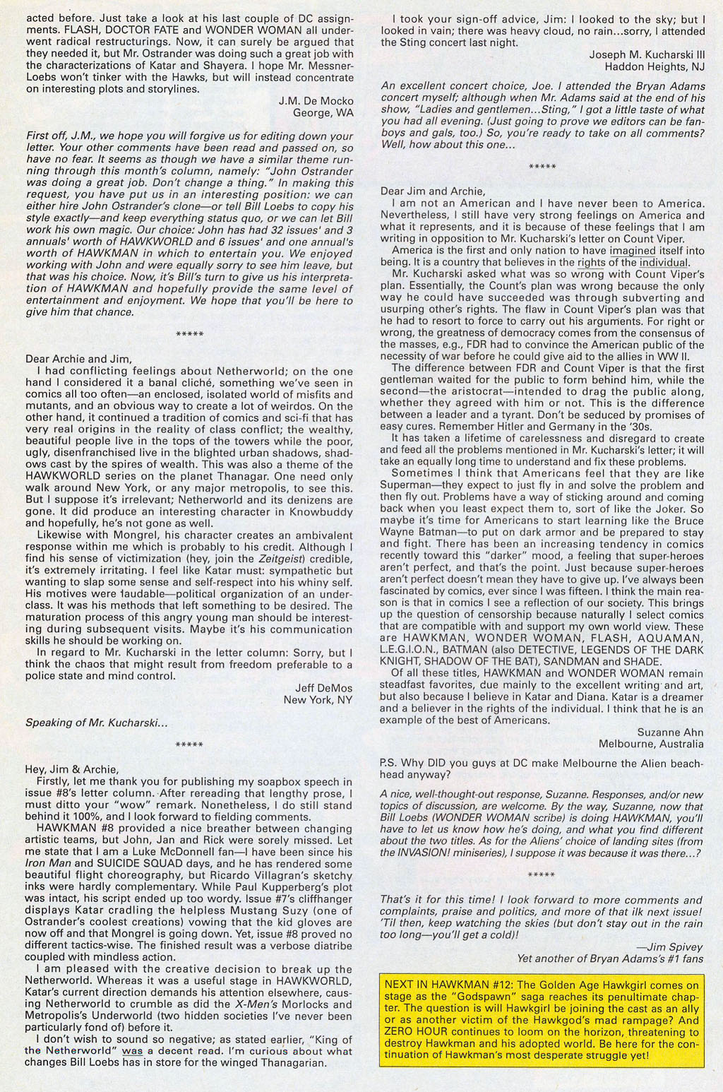 Read online Hawkman (1993) comic -  Issue #11 - 28