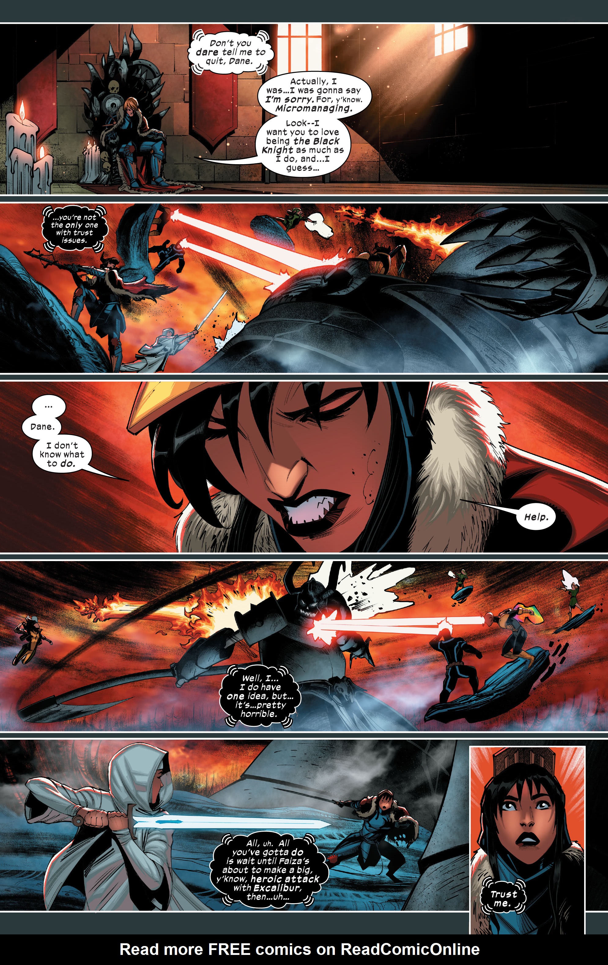 Read online Death of Doctor Strange: One-Shots comic -  Issue # X-Men - Black Knight - 27