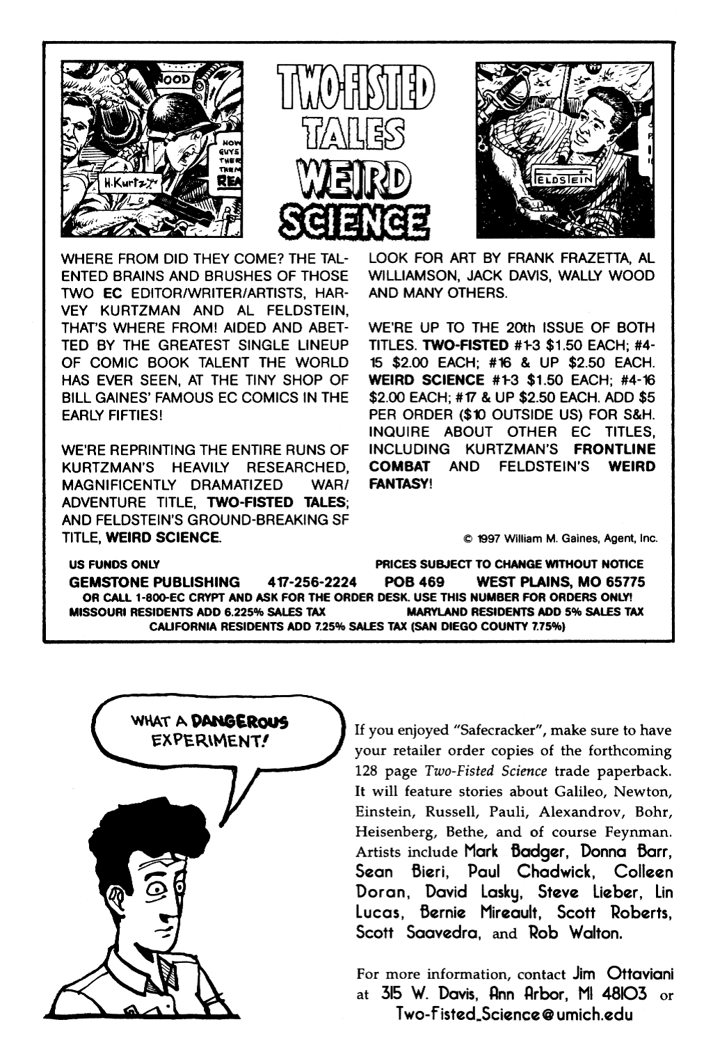 Read online Two-Fisted Science comic -  Issue # Full - 34