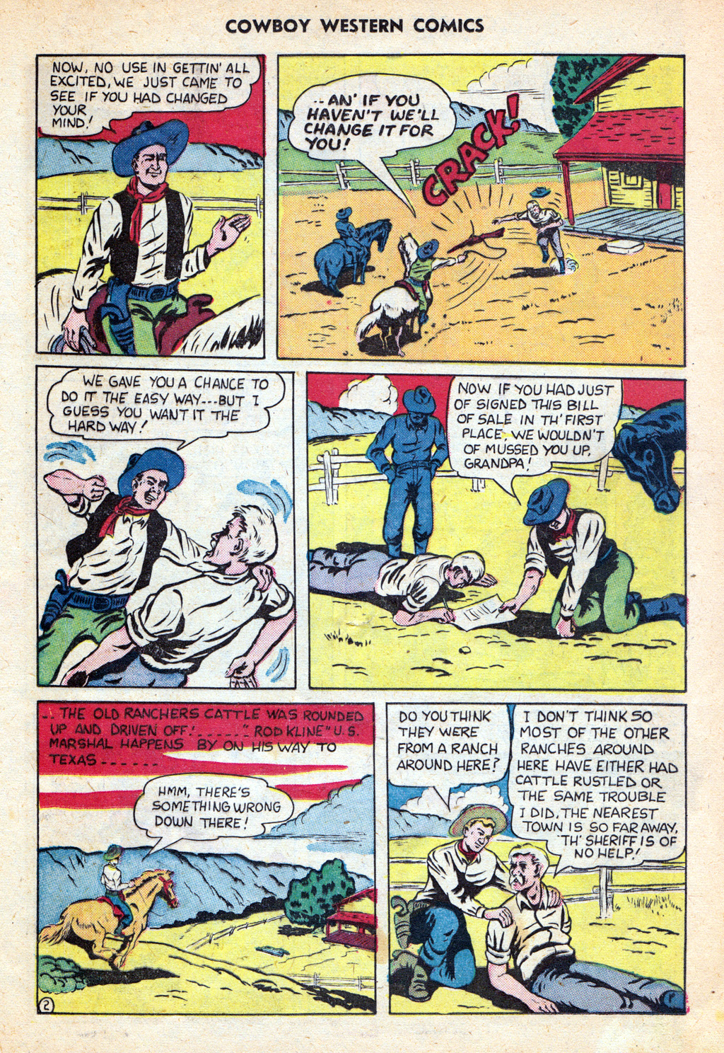 Read online Cowboy Western Comics (1948) comic -  Issue #33 - 13