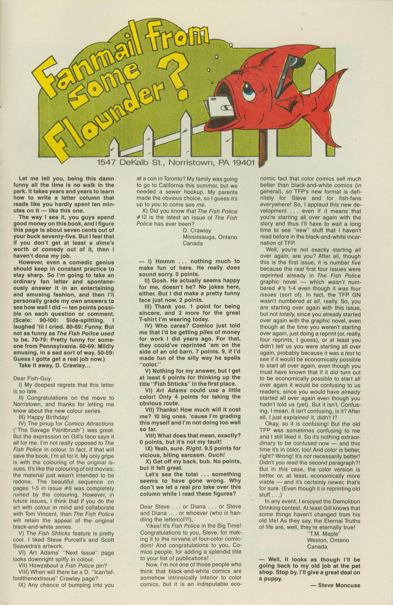 Read online The Fish Police comic -  Issue #14 - 25