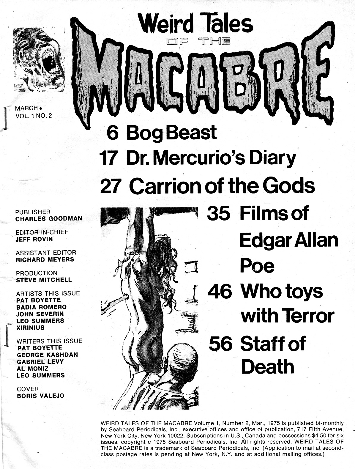 Read online Weird Tales of the Macabre comic -  Issue #2 - 2