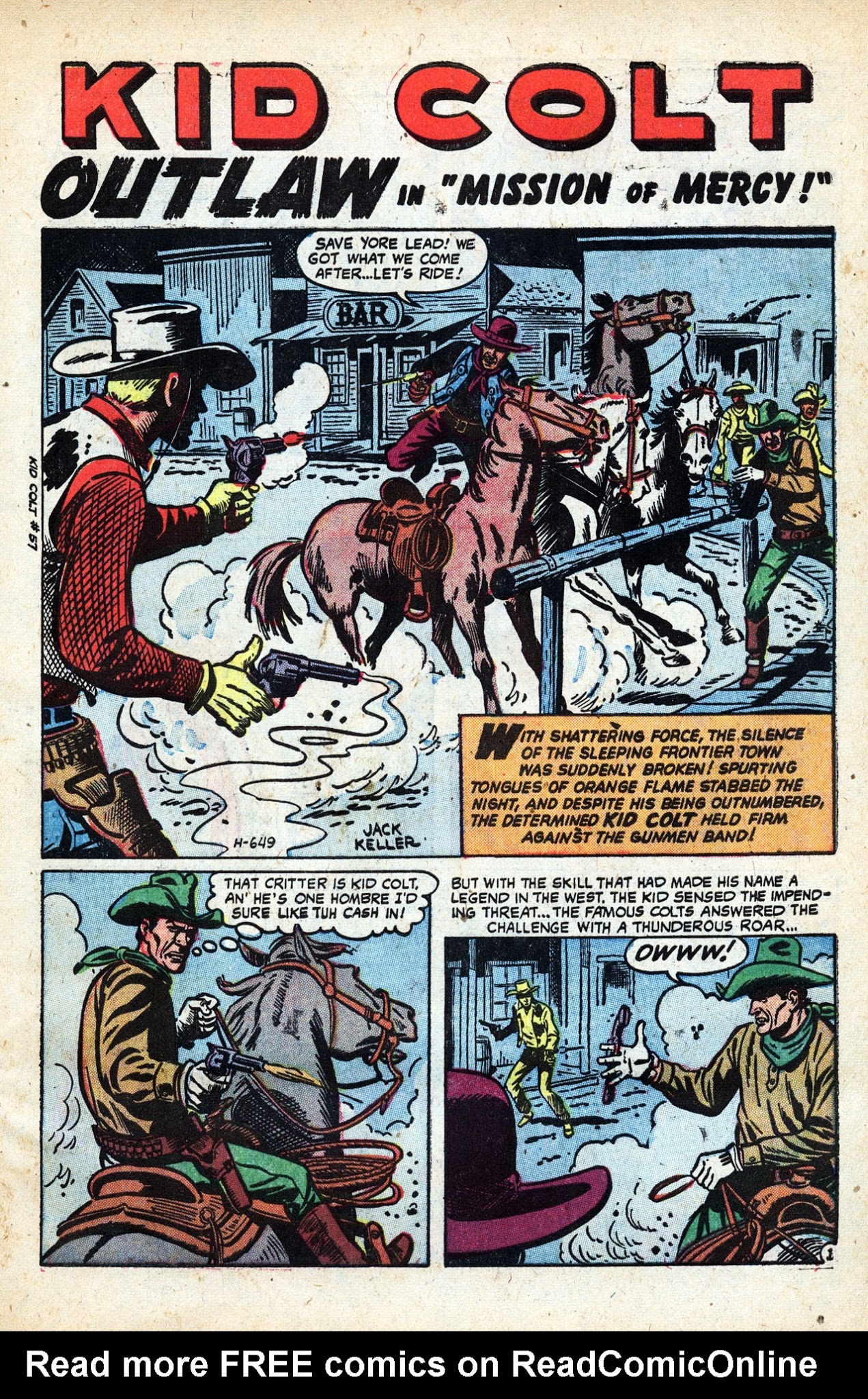 Read online Kid Colt Outlaw comic -  Issue #57 - 3