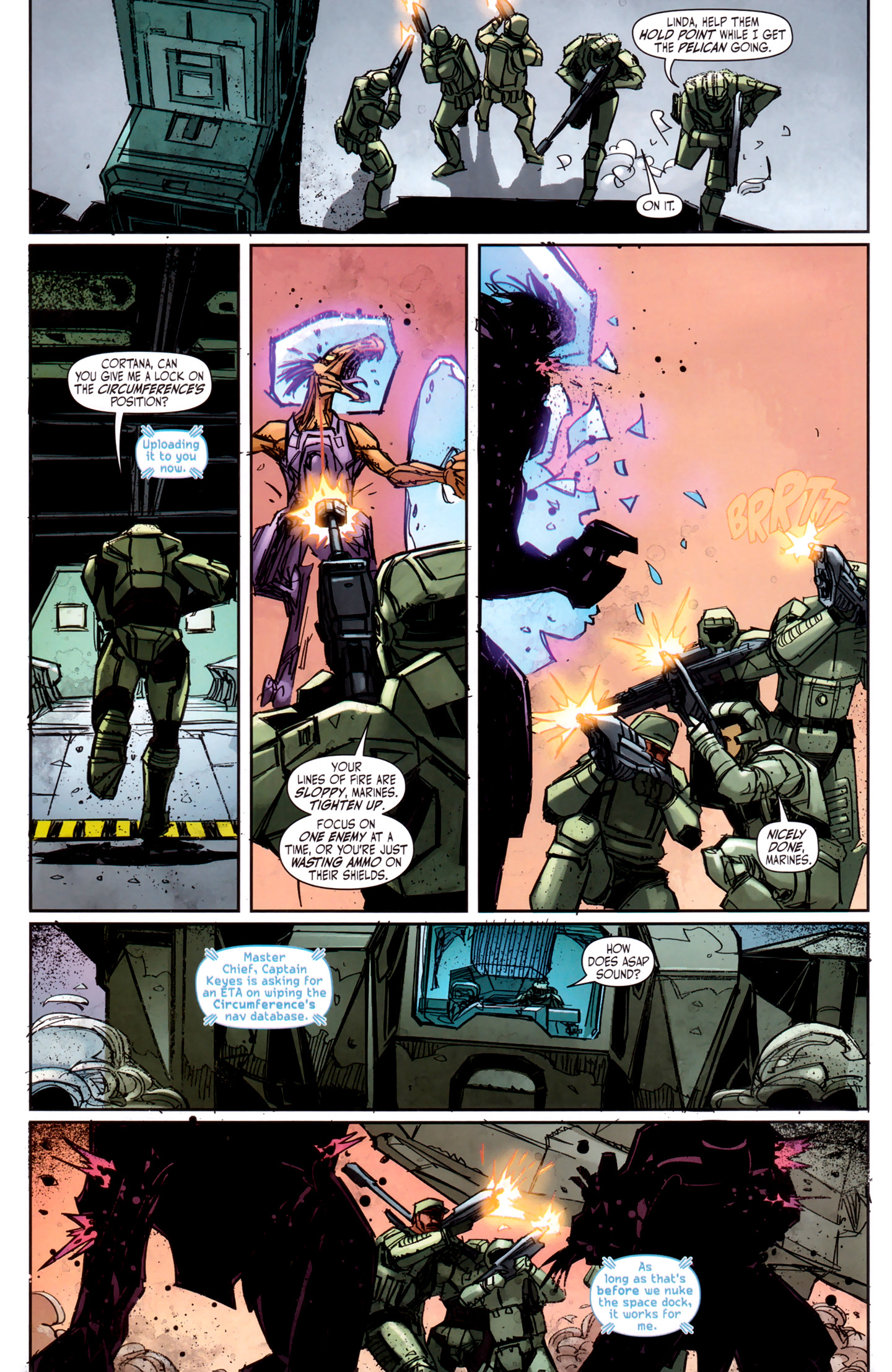 Read online Halo: Fall Of Reach - Invasion comic -  Issue #4 - 8