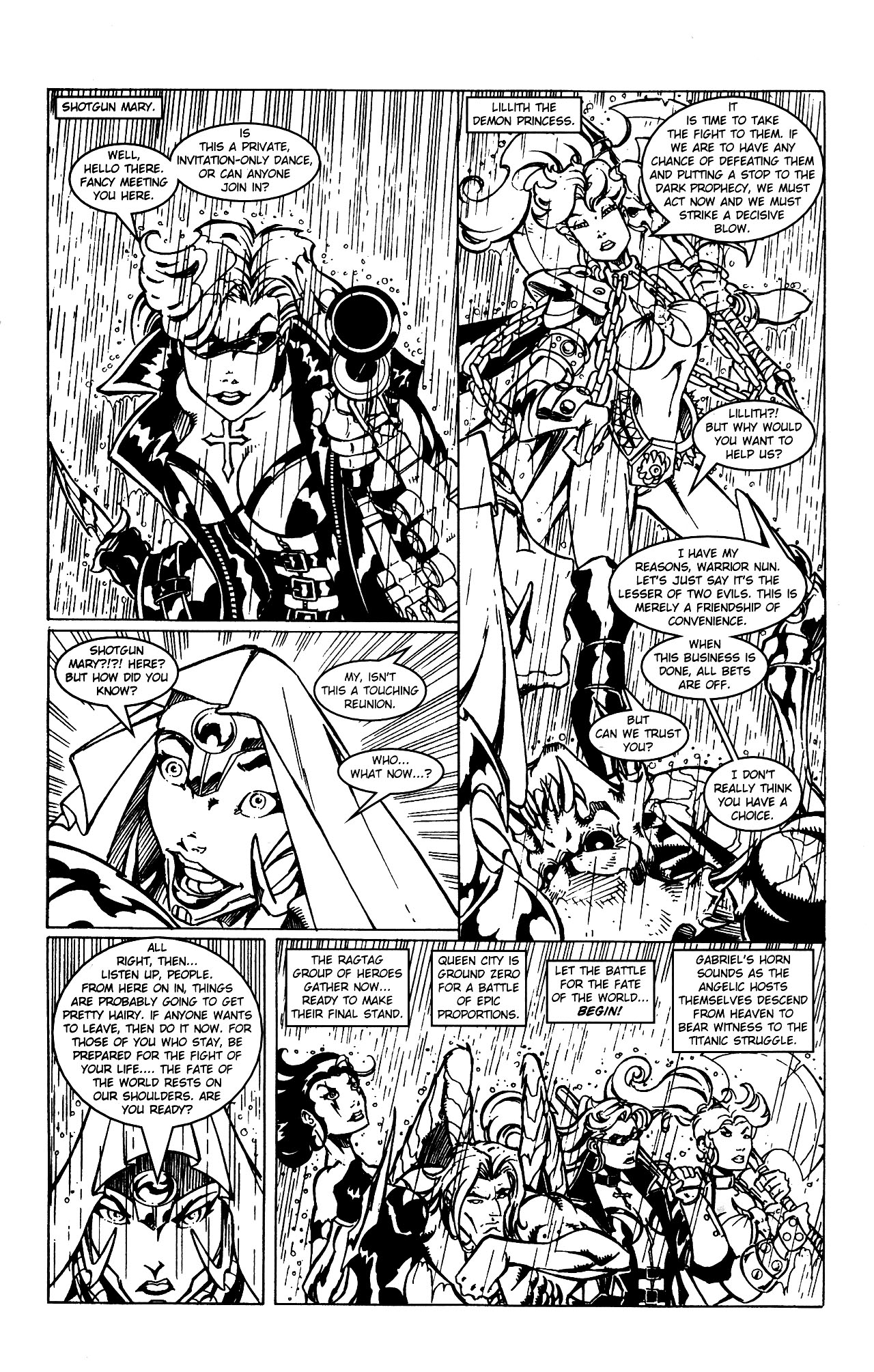 Read online Razor and Warrior Nun Areala: Dark Prophecy comic -  Issue #3 - 17