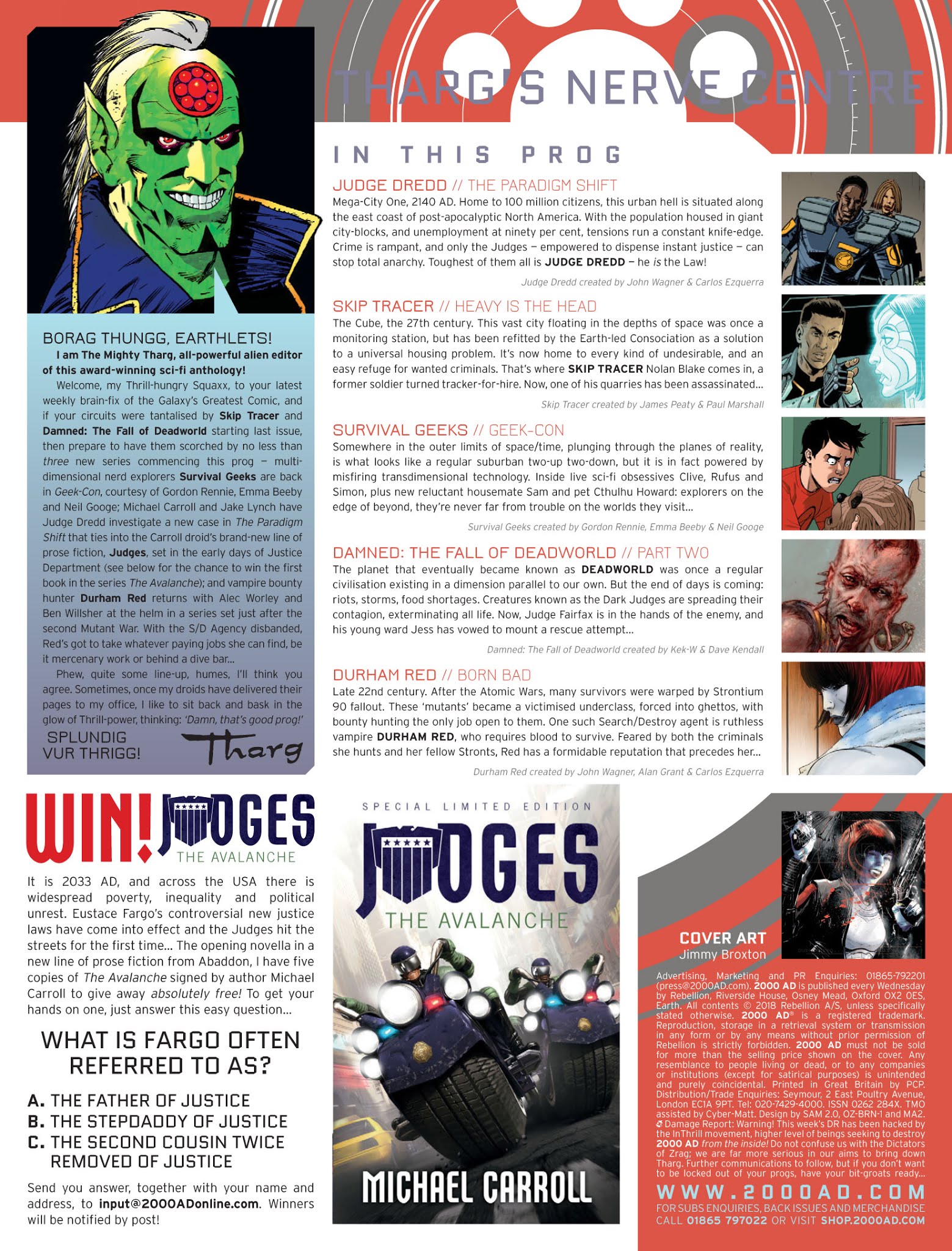 Read online 2000 AD comic -  Issue #2082 - 2