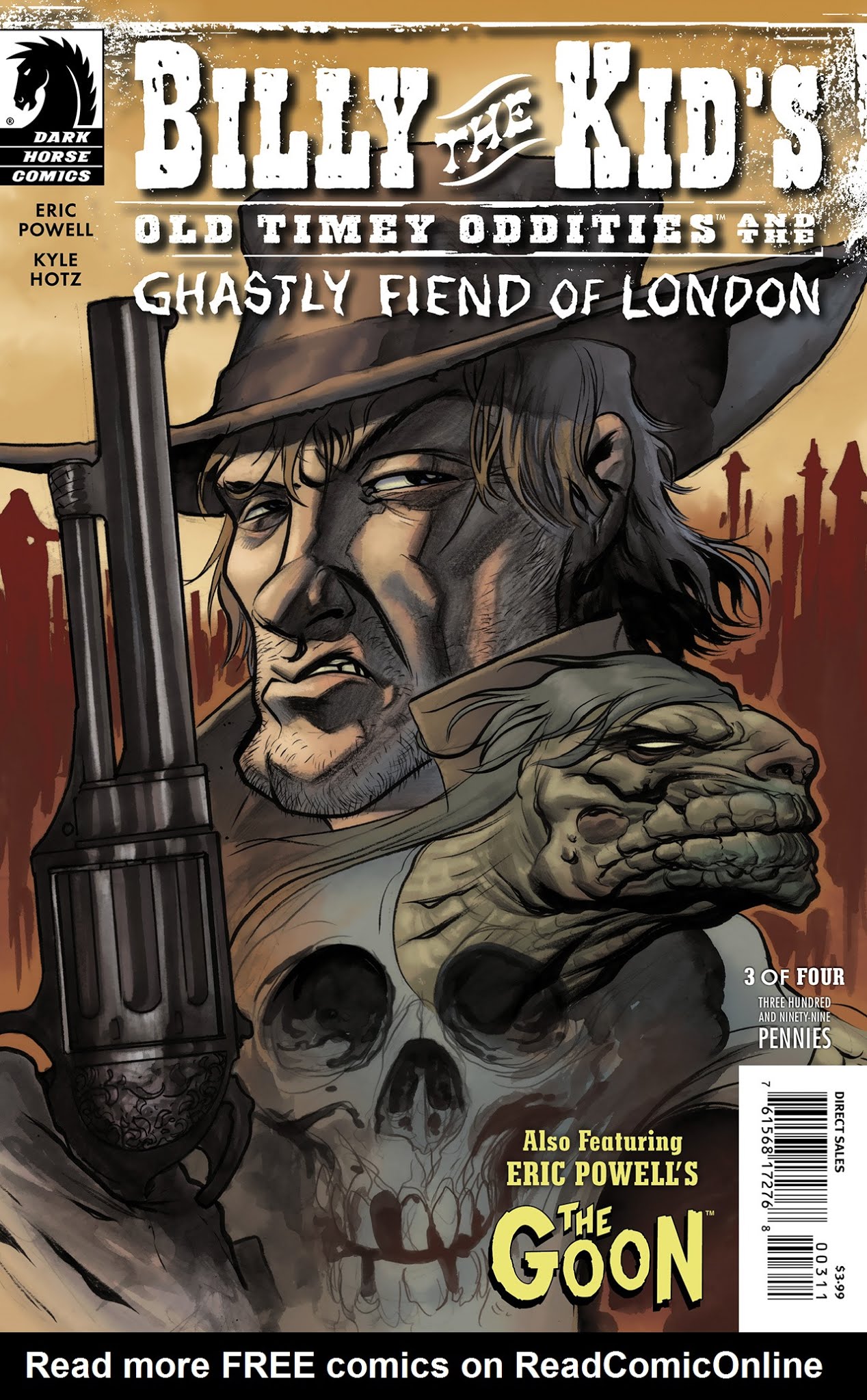 Read online Billy the Kid's Old Timey Oddities and the Ghastly Fiend of London comic -  Issue #3 - 1