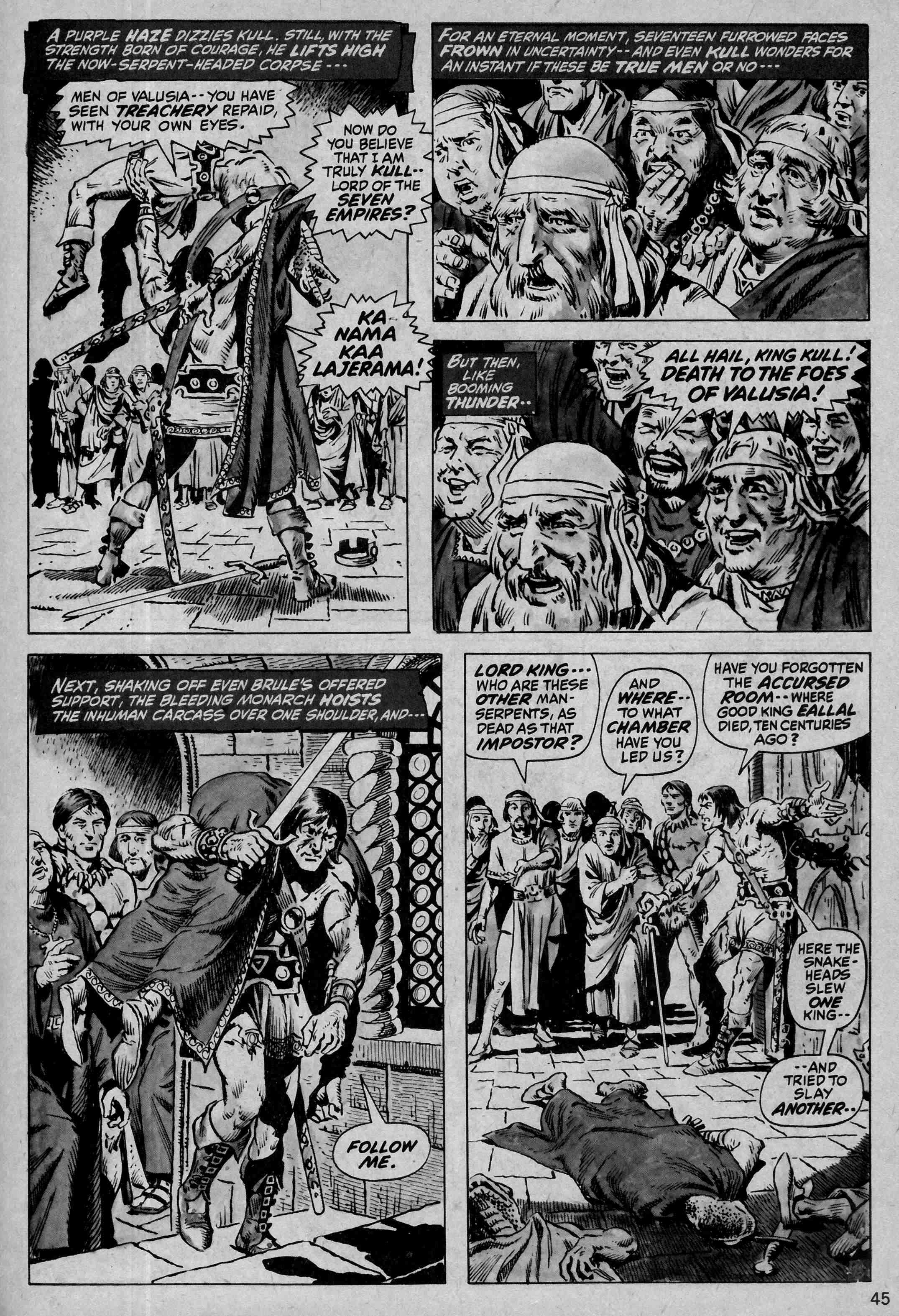 Read online Kull and the Barbarians comic -  Issue #1 - 45