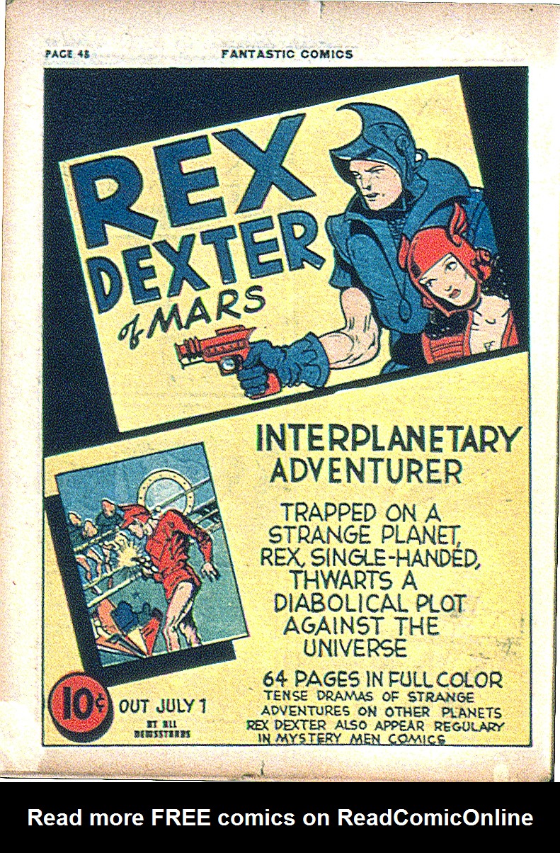 Read online Fantastic Comics comic -  Issue #9 - 49