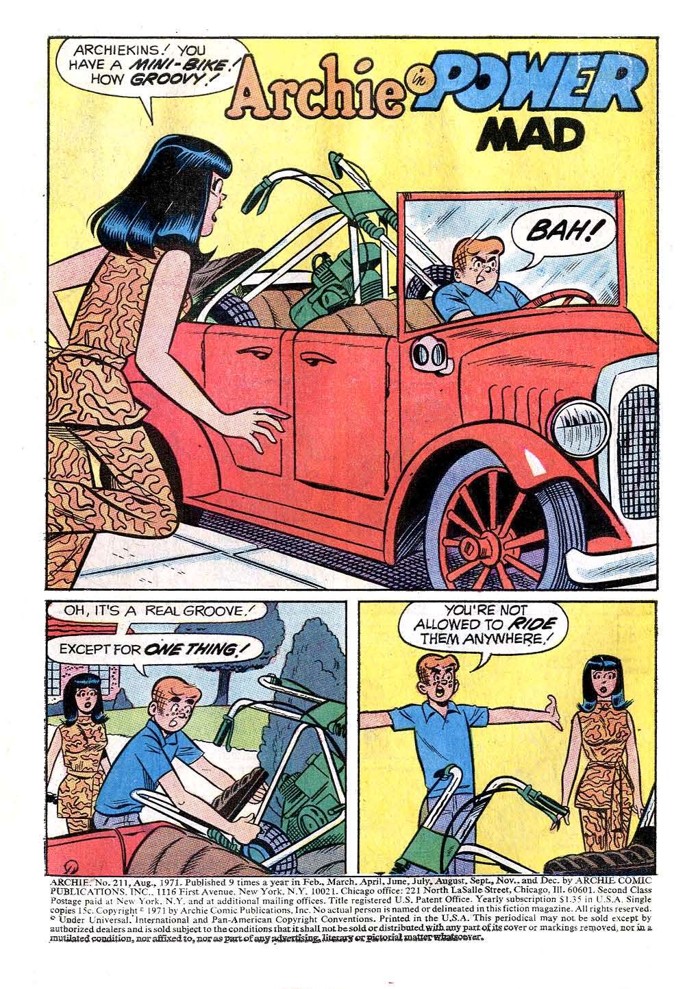 Read online Archie (1960) comic -  Issue #211 - 3