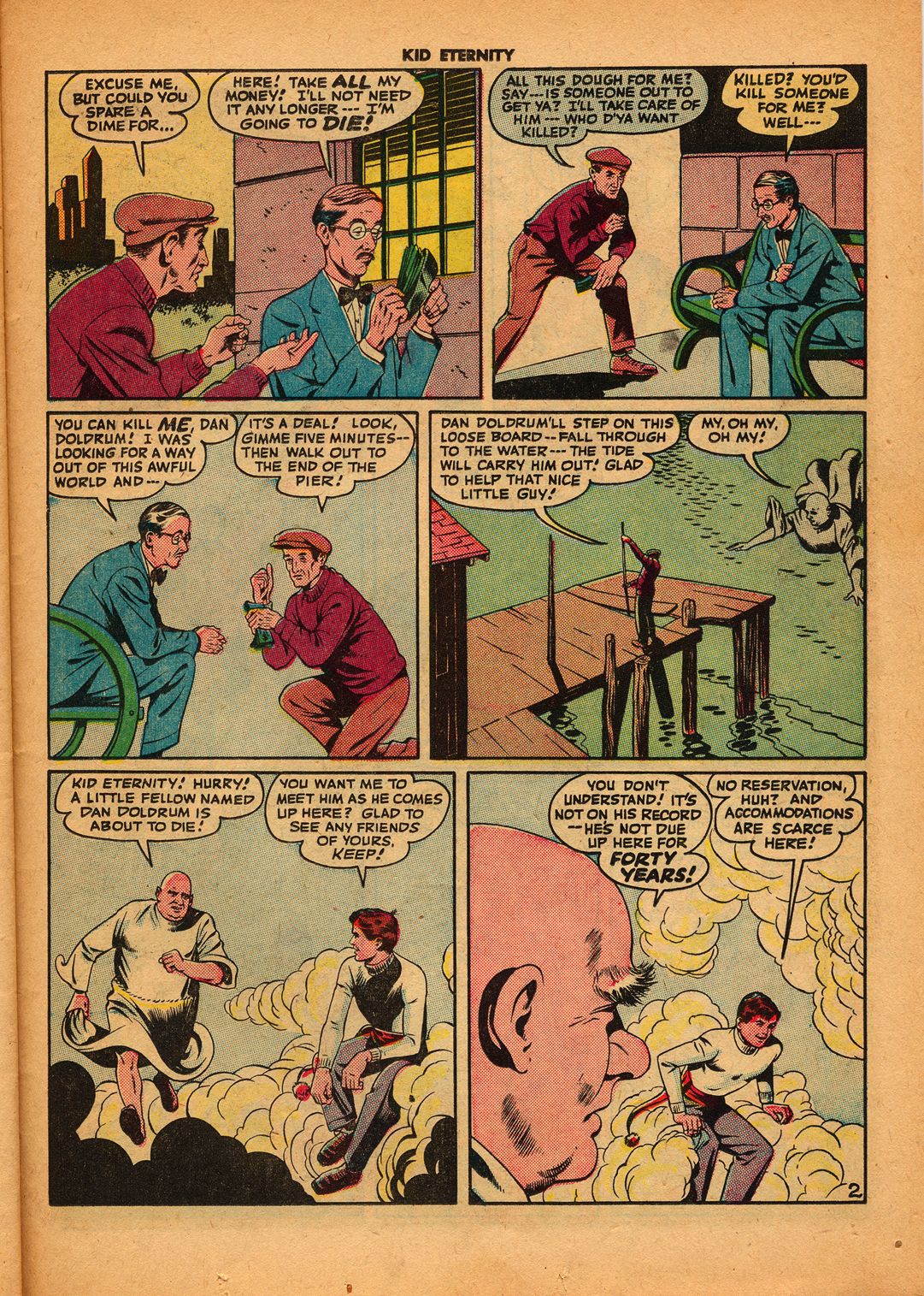 Read online Kid Eternity (1946) comic -  Issue #5 - 37