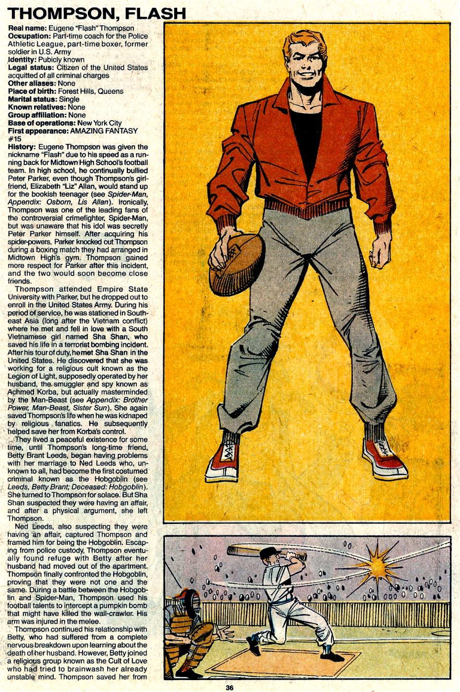 Read online The Official Handbook of the Marvel Universe: Update '89 comic -  Issue #7 - 38