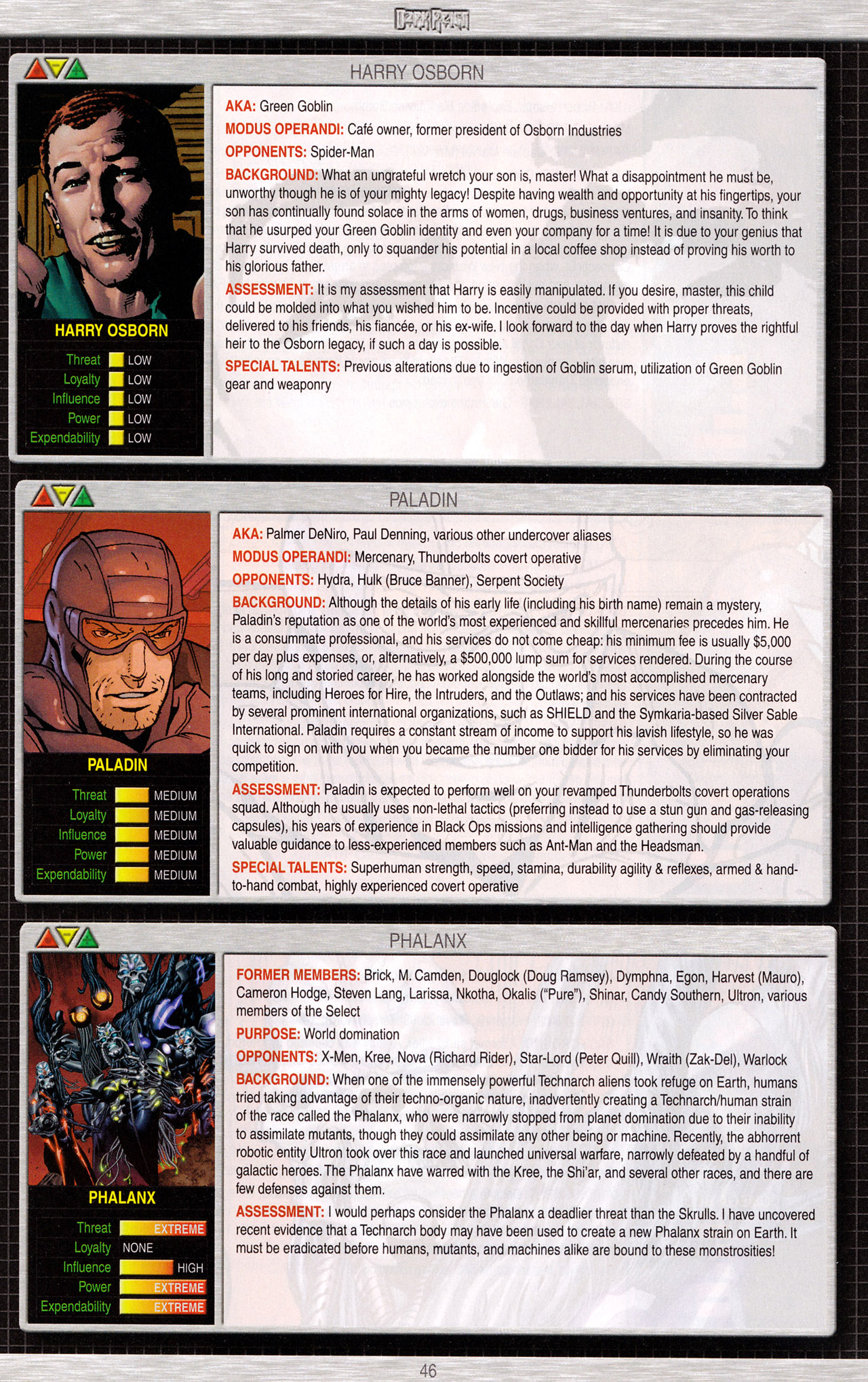 Read online Dark Reign Files comic -  Issue # Full - 48