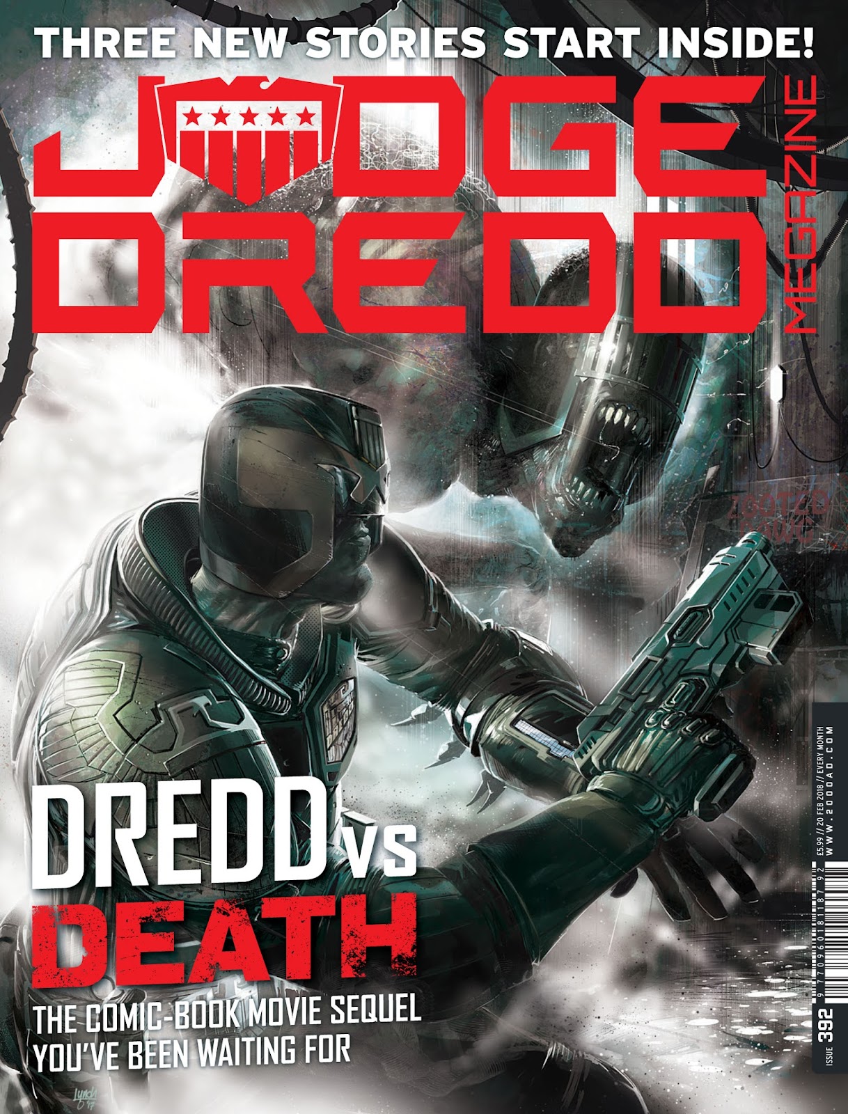 Judge Dredd Megazine (Vol. 5) issue 392 - Page 1