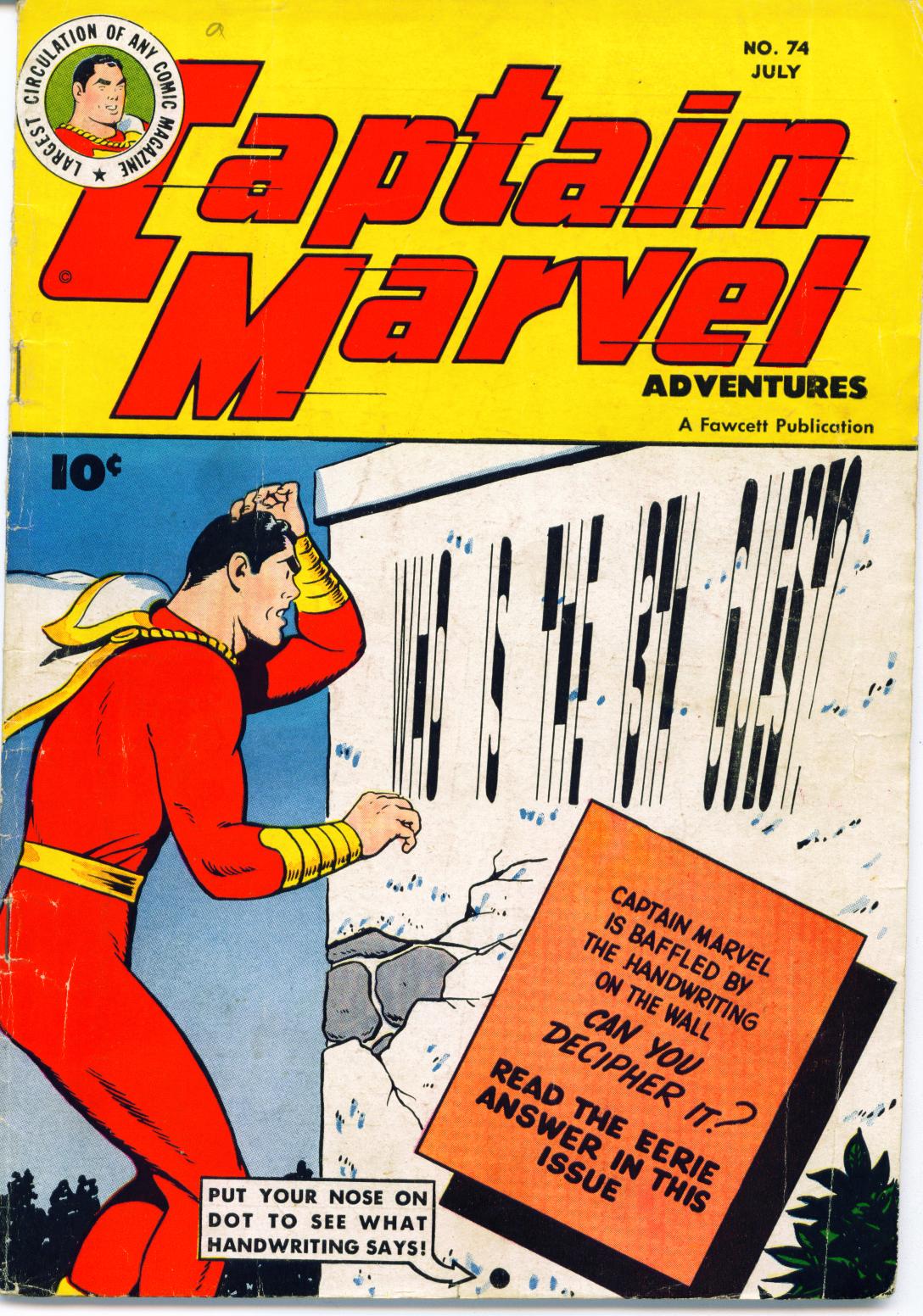 Read online Captain Marvel Adventures comic -  Issue #74 - 1