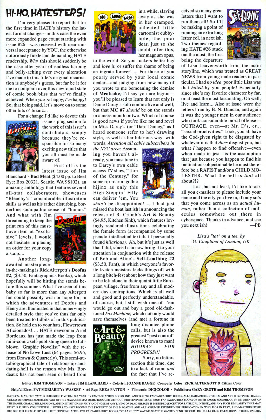 Read online Hate comic -  Issue #27 - 27