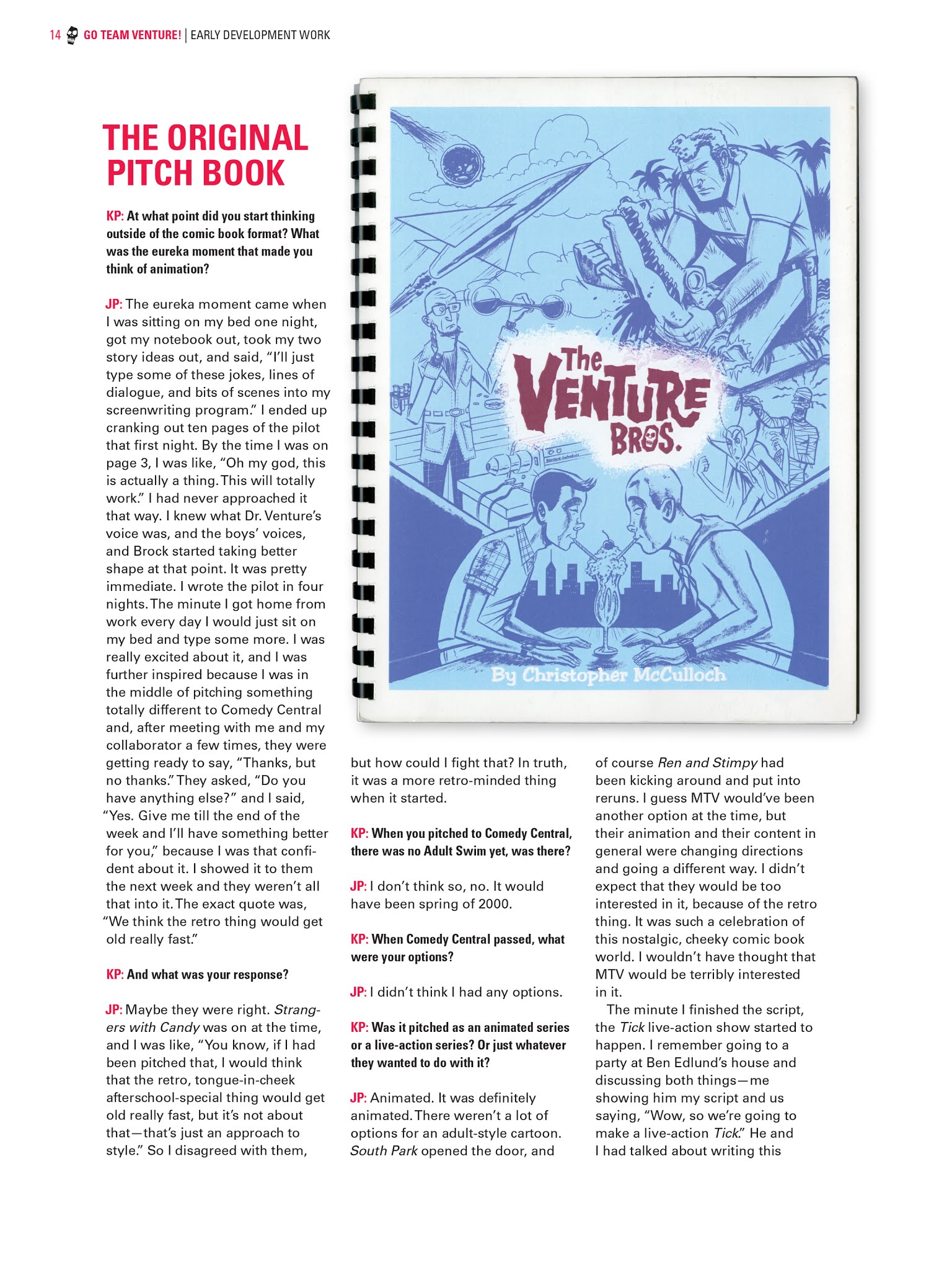 Read online Go Team Venture!: The Art and Making of The Venture Bros. comic -  Issue # TPB (Part 1) - 14