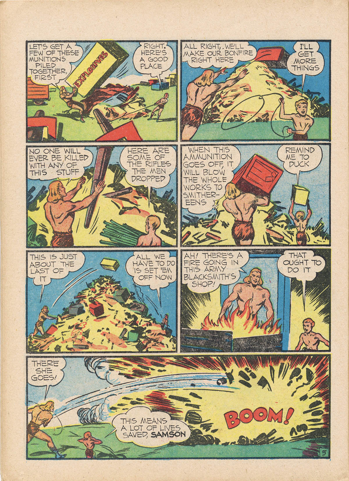 Read online Samson (1940) comic -  Issue #3 - 20