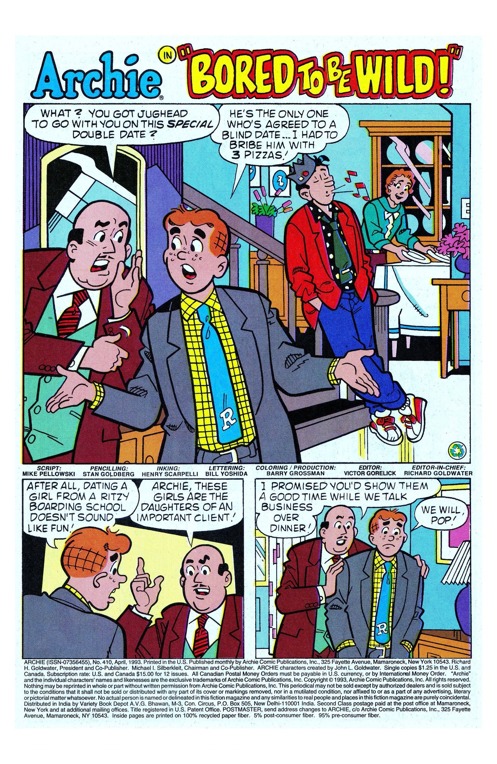Read online Archie (1960) comic -  Issue #410 - 3