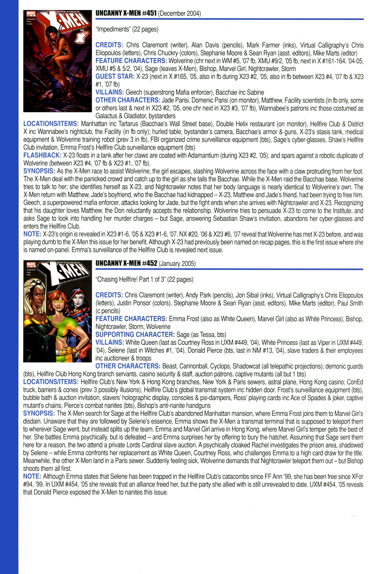 Read online Official Index to the Marvel Universe comic -  Issue #11 - 64