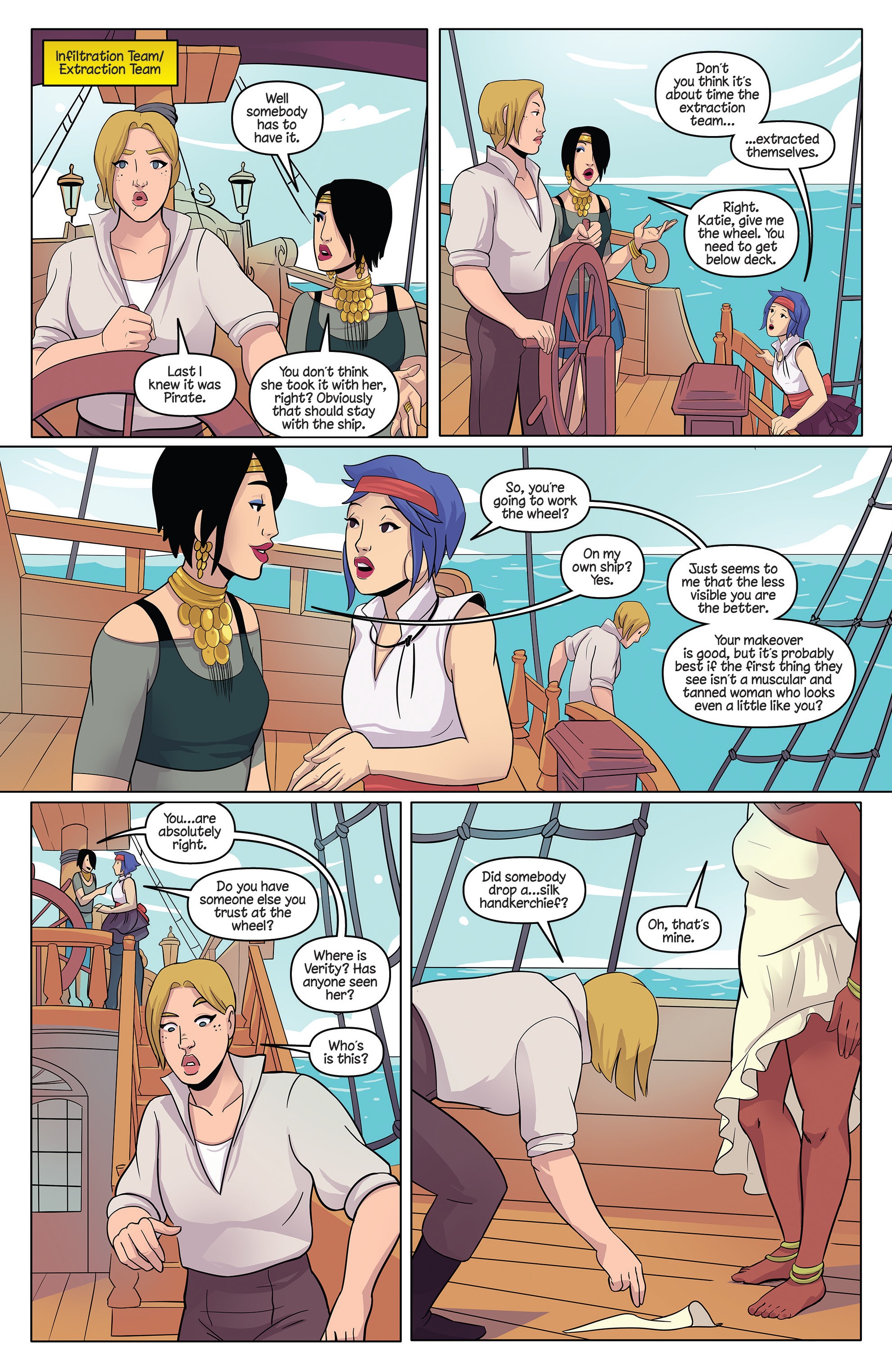Read online Princeless Raven Year Two: Love and Revenge comic -  Issue # _TPB Assault On Golden Rock - 52