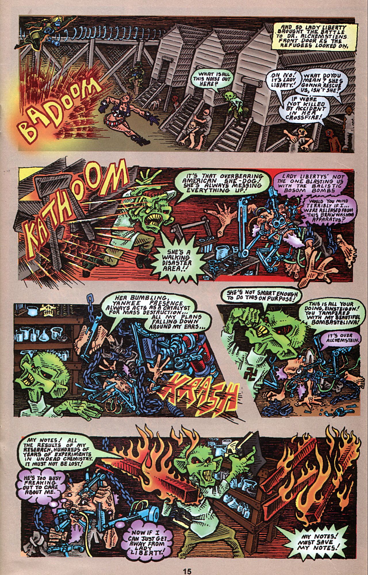 Read online Slavepit Funnies Featuring Gwar comic -  Issue #4 - 17