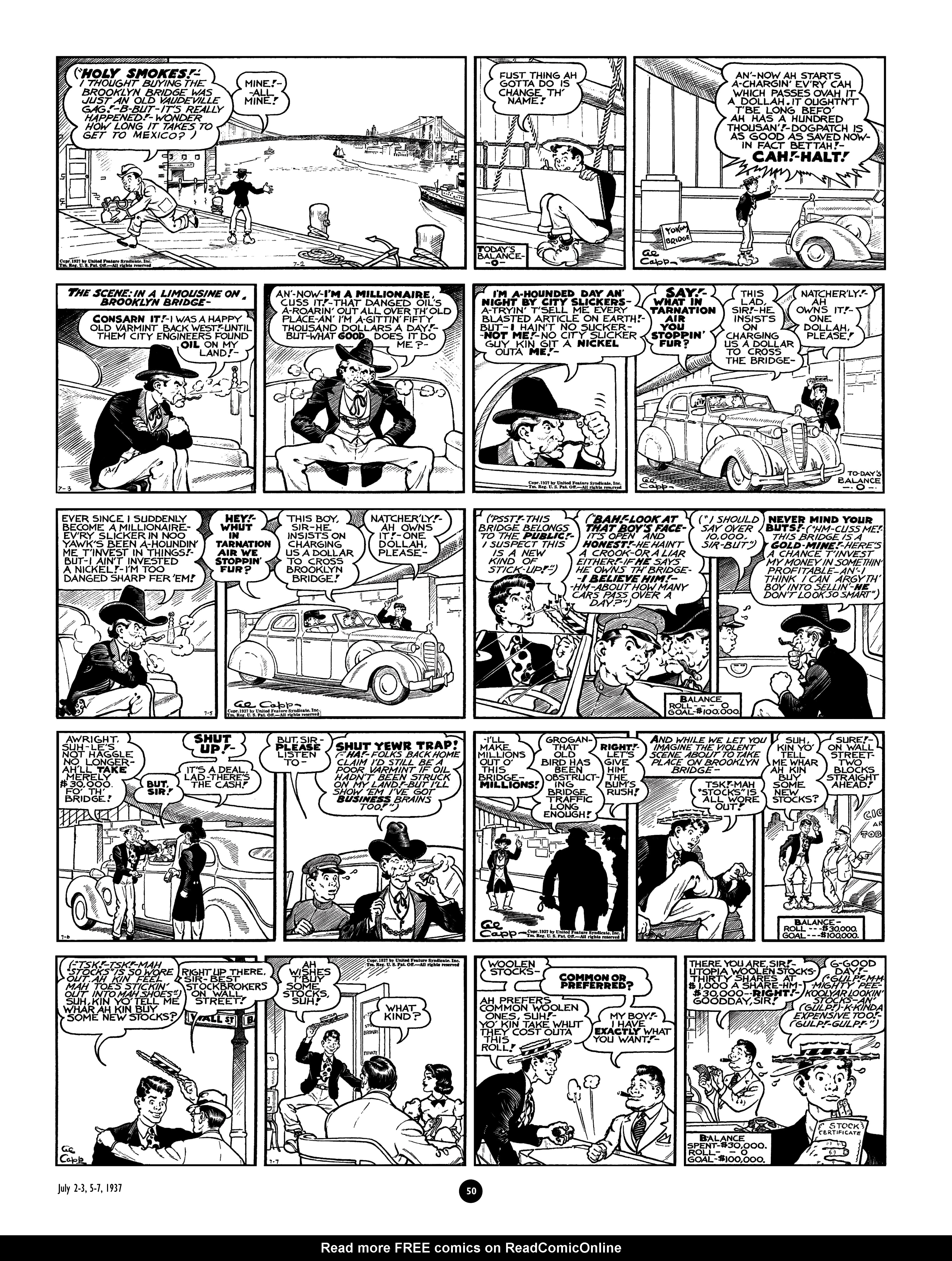 Read online Al Capp's Li'l Abner Complete Daily & Color Sunday Comics comic -  Issue # TPB 2 (Part 1) - 51