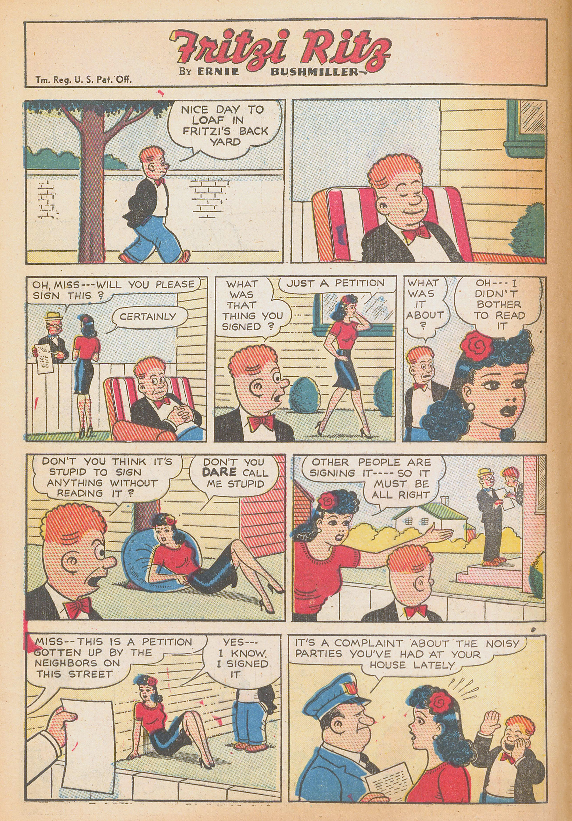 Read online Fritzi Ritz (1953) comic -  Issue #43 - 4