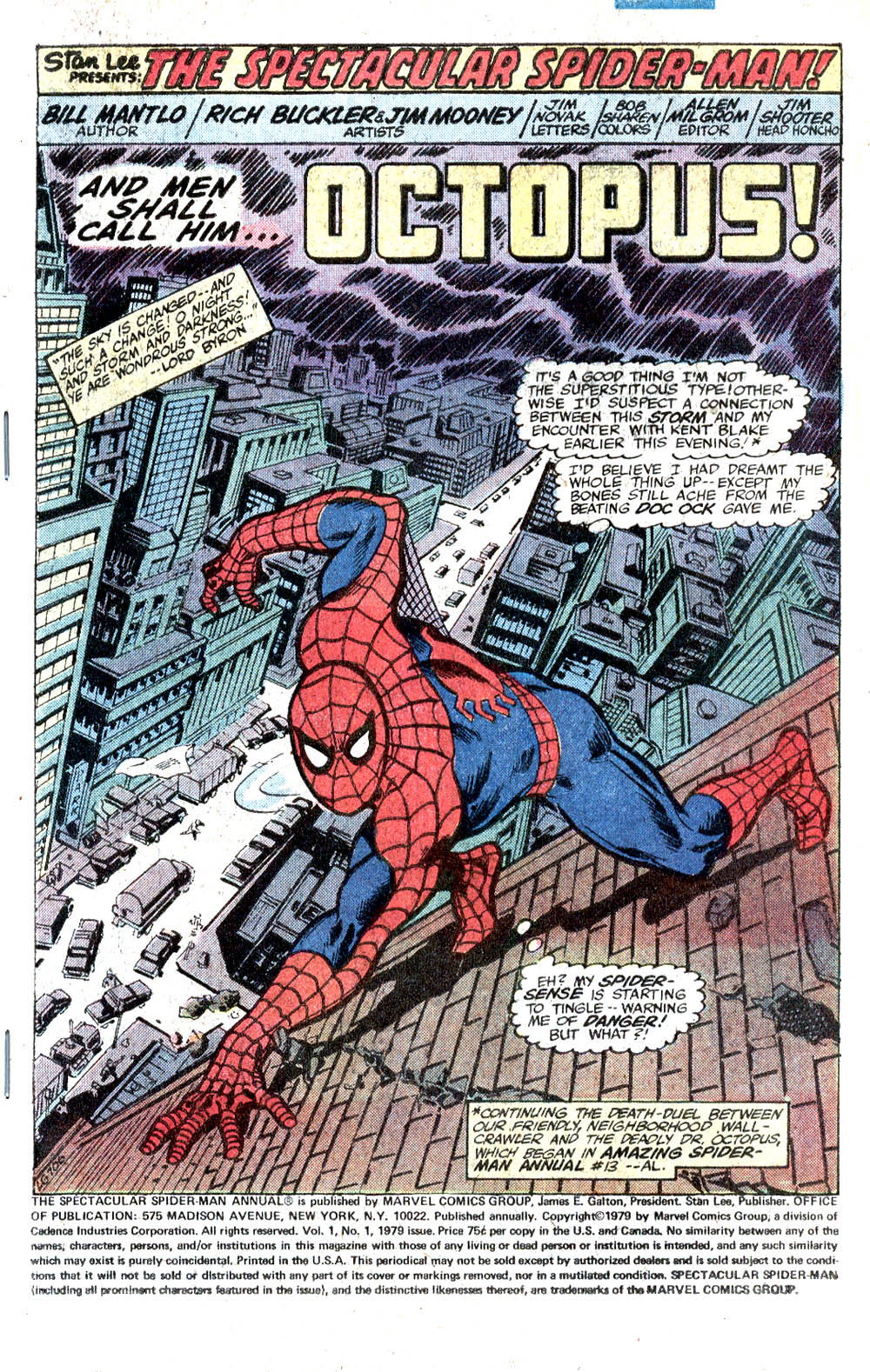 Read online The Spectacular Spider-Man (1976) comic -  Issue # Annual 1 - 2